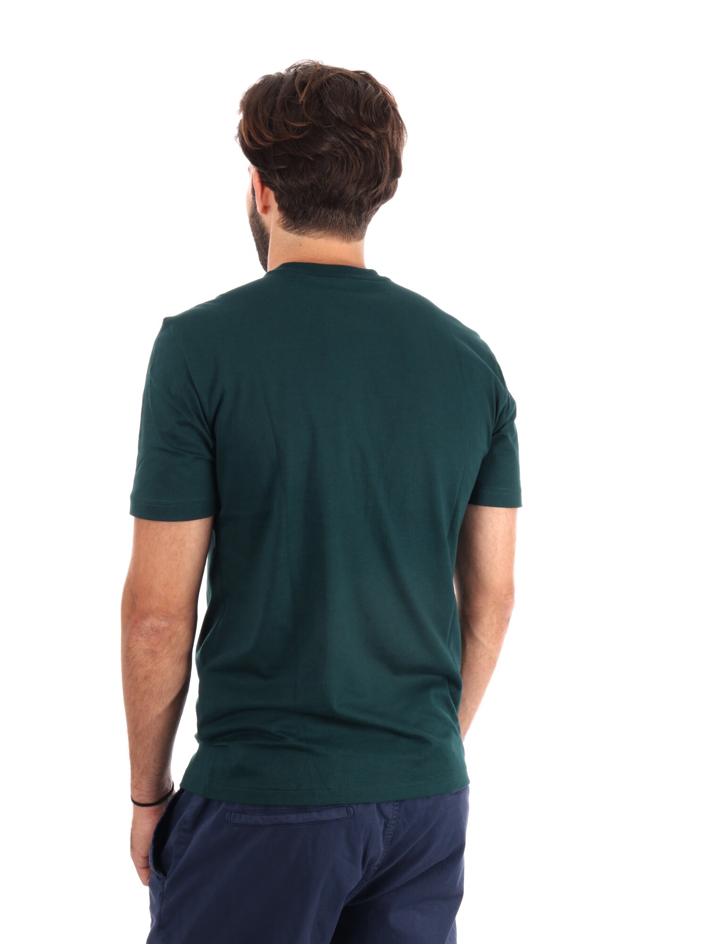 T-SHIRT GIROCOLLO TRAIN VISIBILITY EA7 EMPORIO ARMANI VERDE SCURO