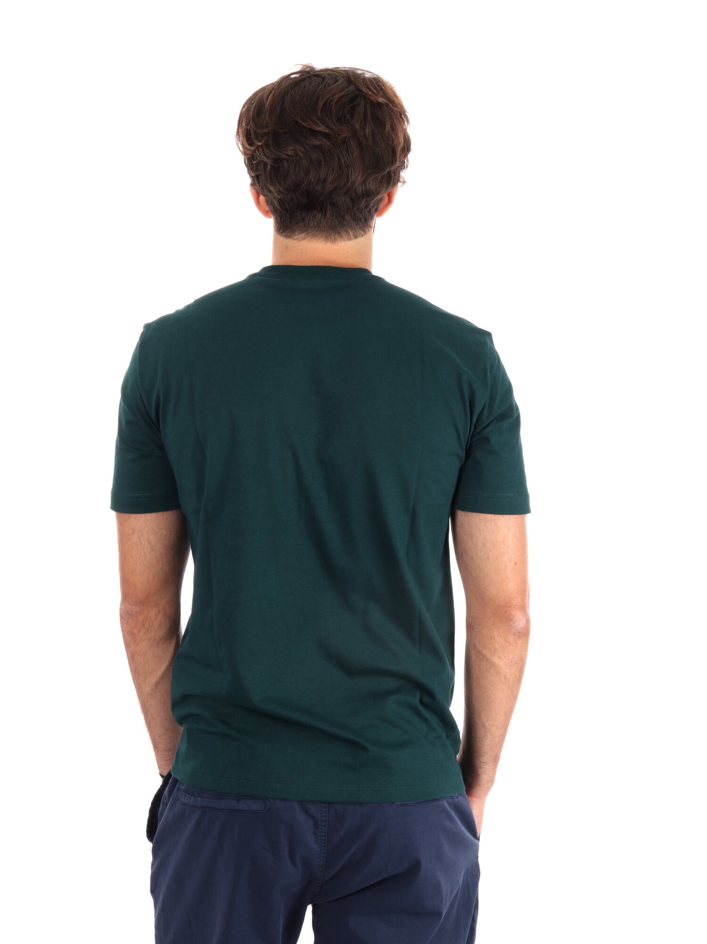 T-SHIRT GIROCOLLO TRAIN VISIBILITY EA7 EMPORIO ARMANI VERDE SCURO