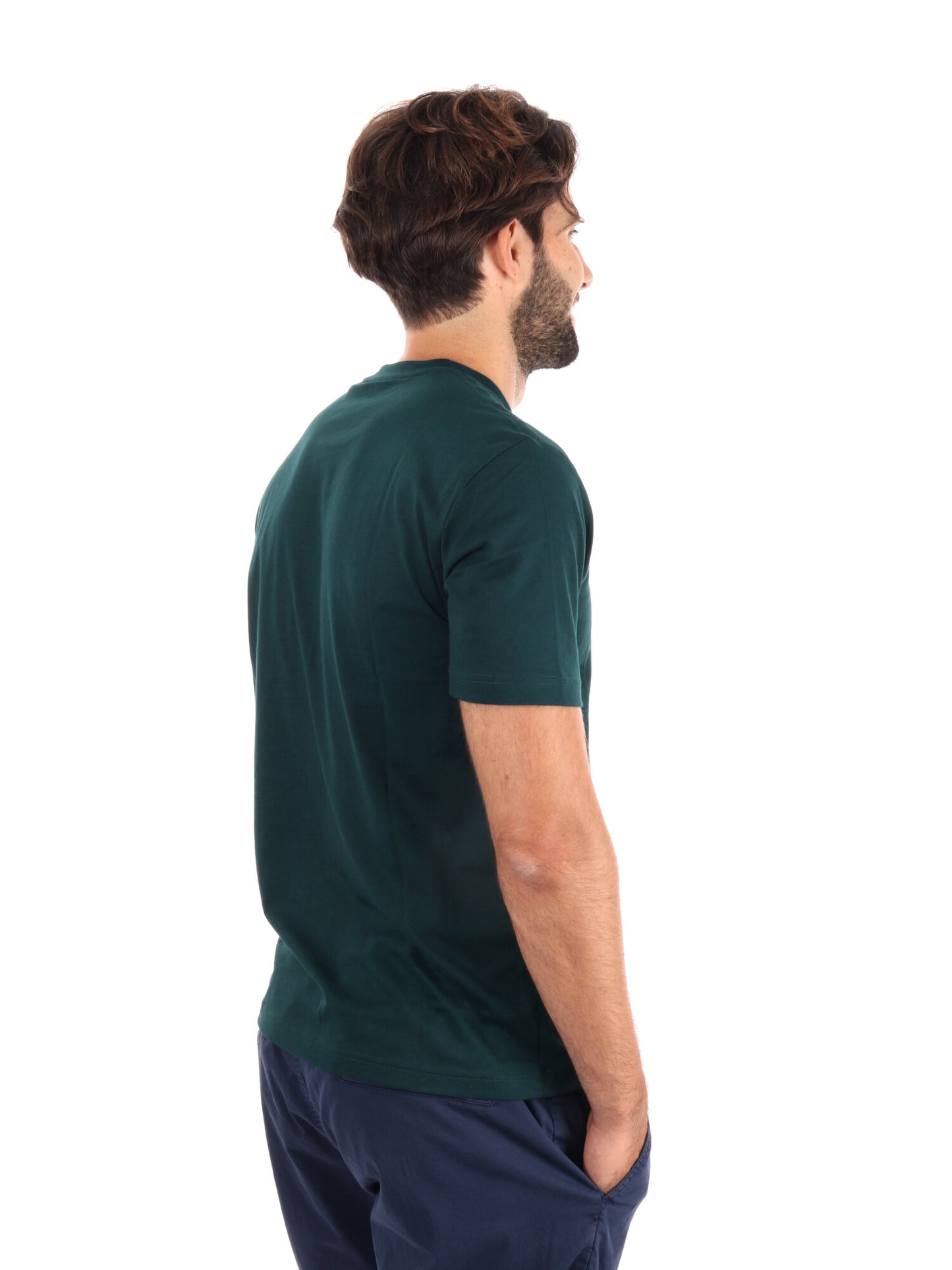 T-SHIRT GIROCOLLO TRAIN VISIBILITY EA7 EMPORIO ARMANI VERDE SCURO