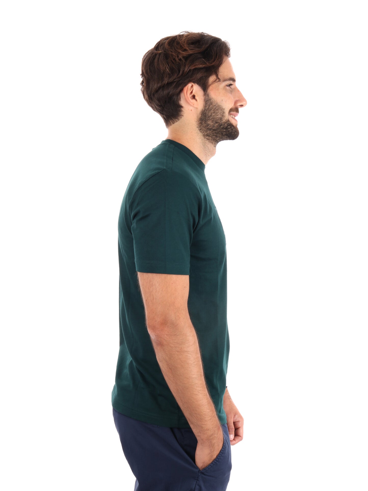 T-SHIRT GIROCOLLO TRAIN VISIBILITY EA7 EMPORIO ARMANI VERDE SCURO