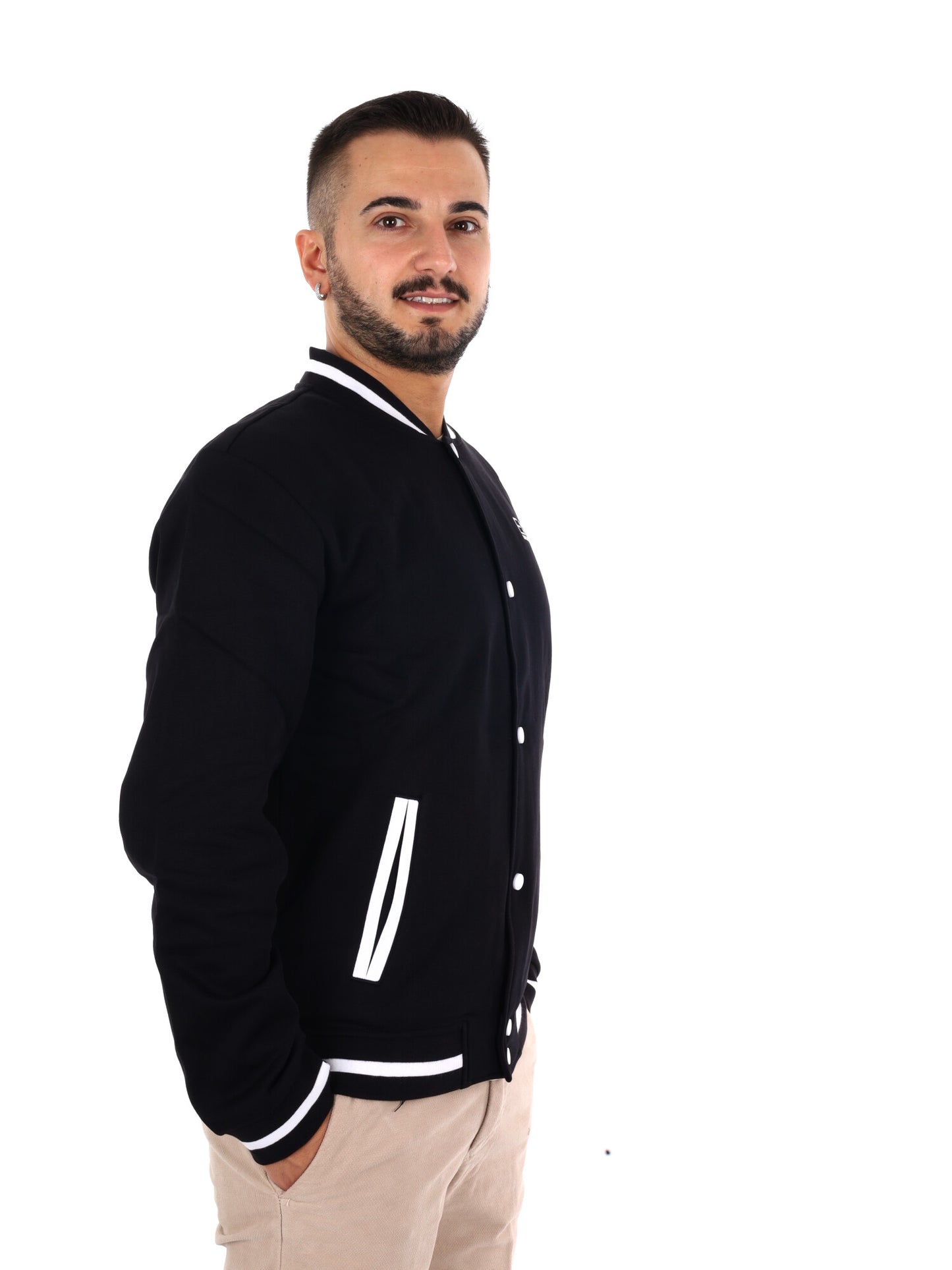Ea7 Emporio Armani Train Core Fl, felpa da uomo nera