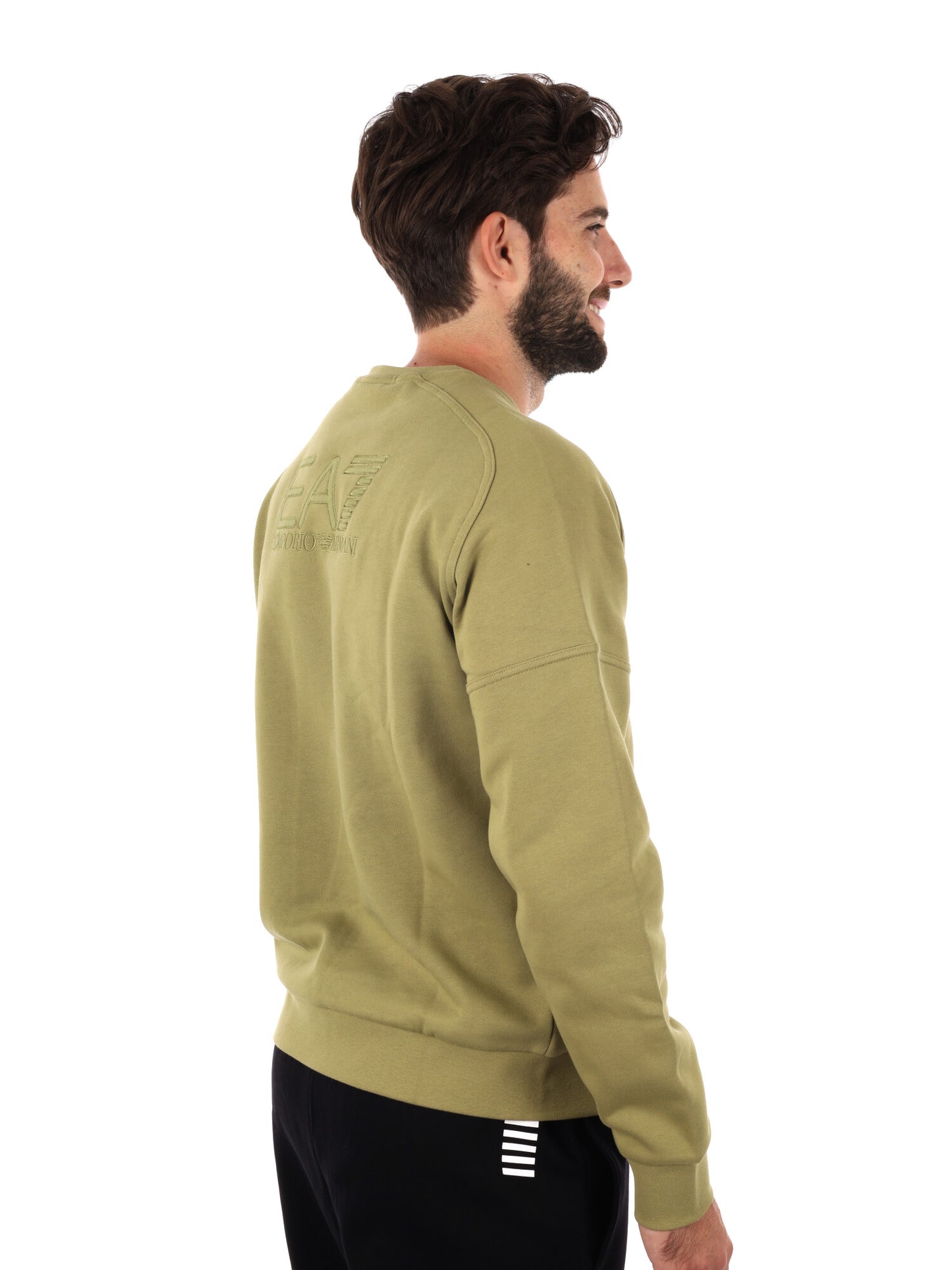 FELPA TRAIN VISIBILITY EA7 EMPORIO ARMANI DA UOMO CEDRO