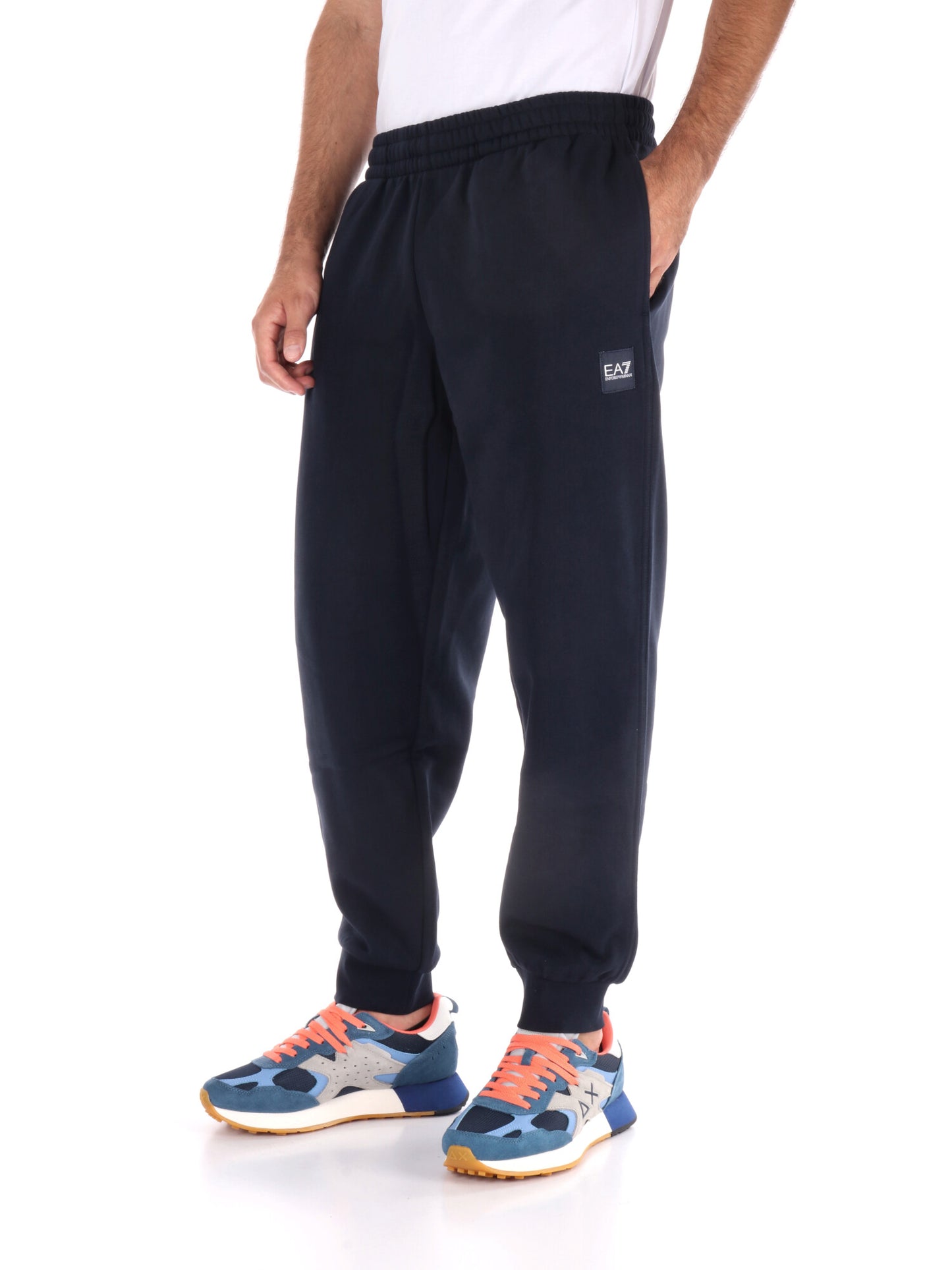 PANTALONI TRAIN VISIBILITY EA7 EMPORIO ARMANI DA UOMO BLU