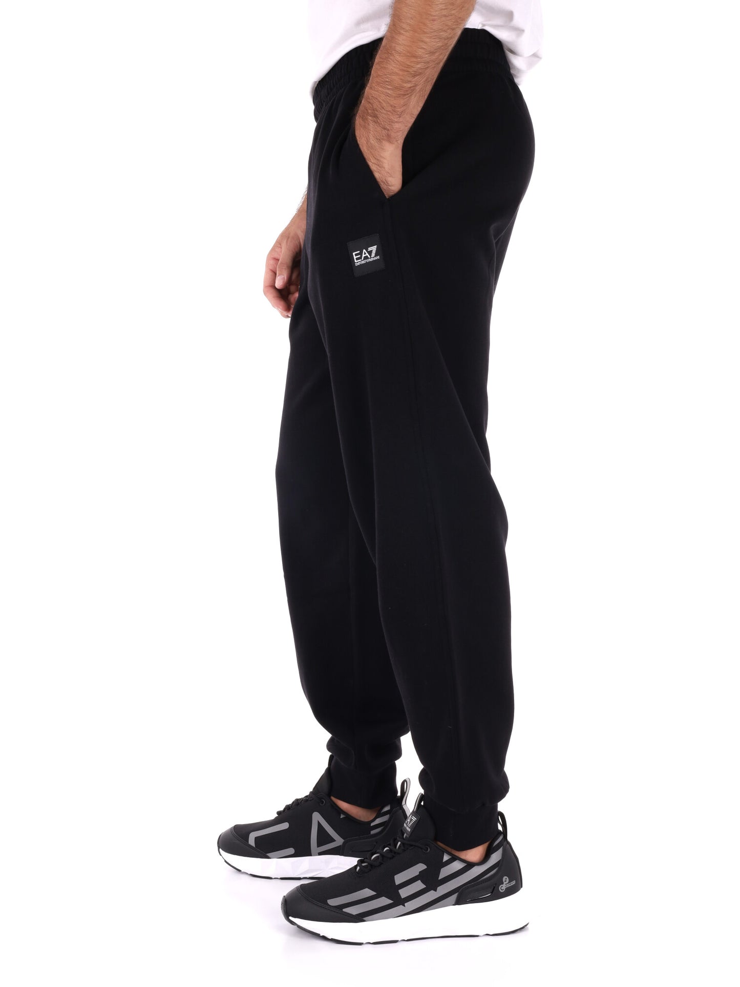 PANTALONI TRAIN VISIBILITY EA7 EMPORIO ARMANI DA UOMO NERO