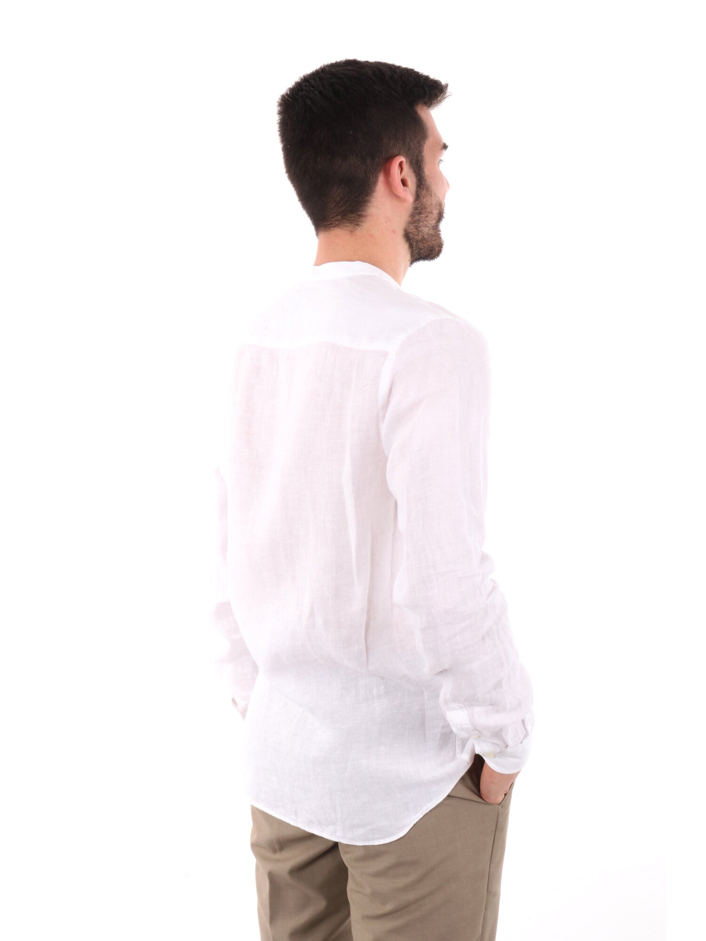 FB CAMICIA ML LINO - BIANCO