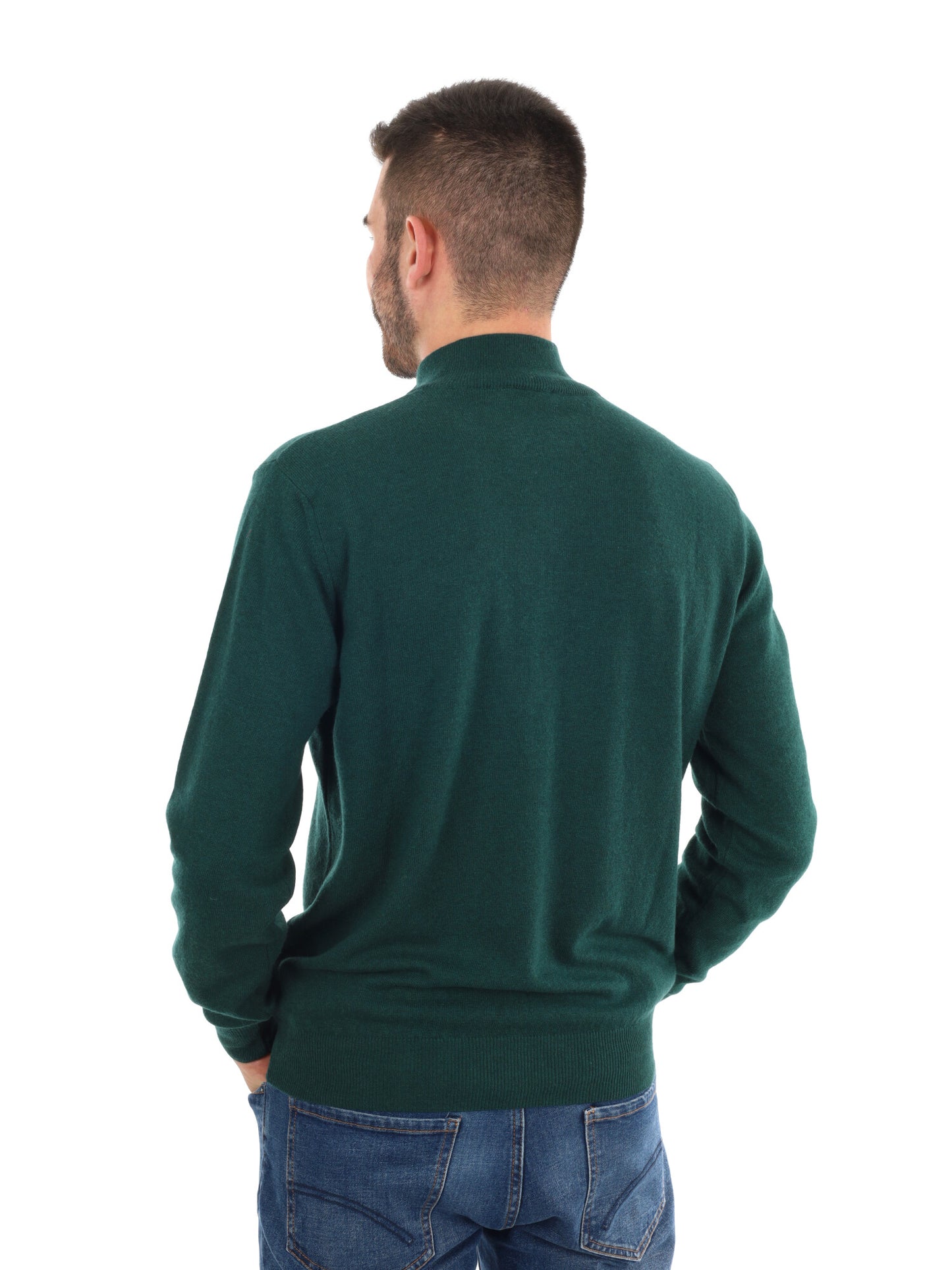 MAGLIA MEZZA ZIP FB UOMO VERDE