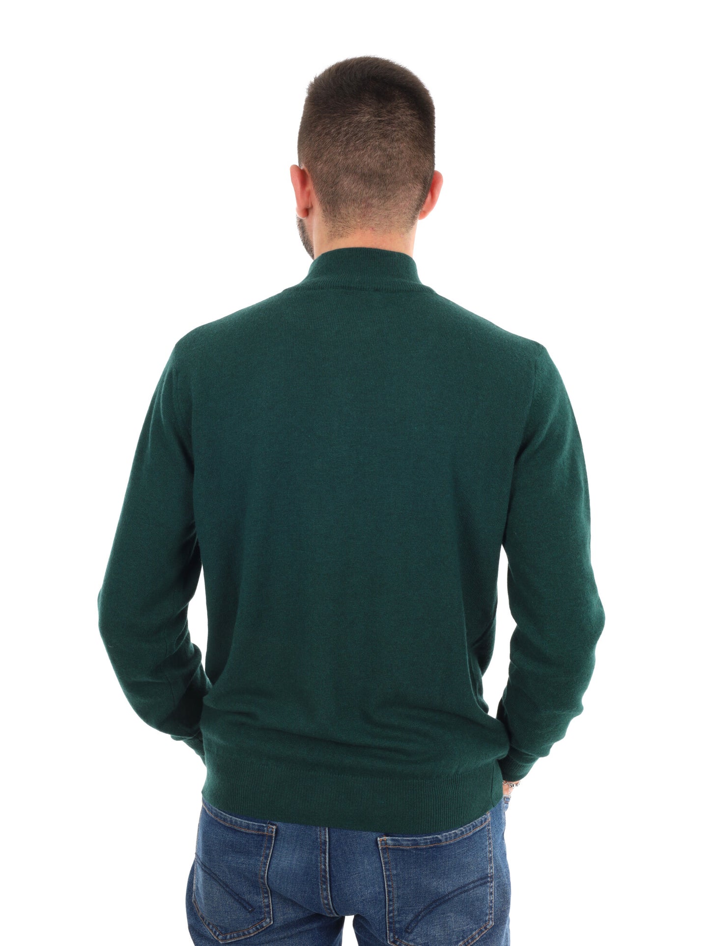 MAGLIA MEZZA ZIP FB UOMO VERDE