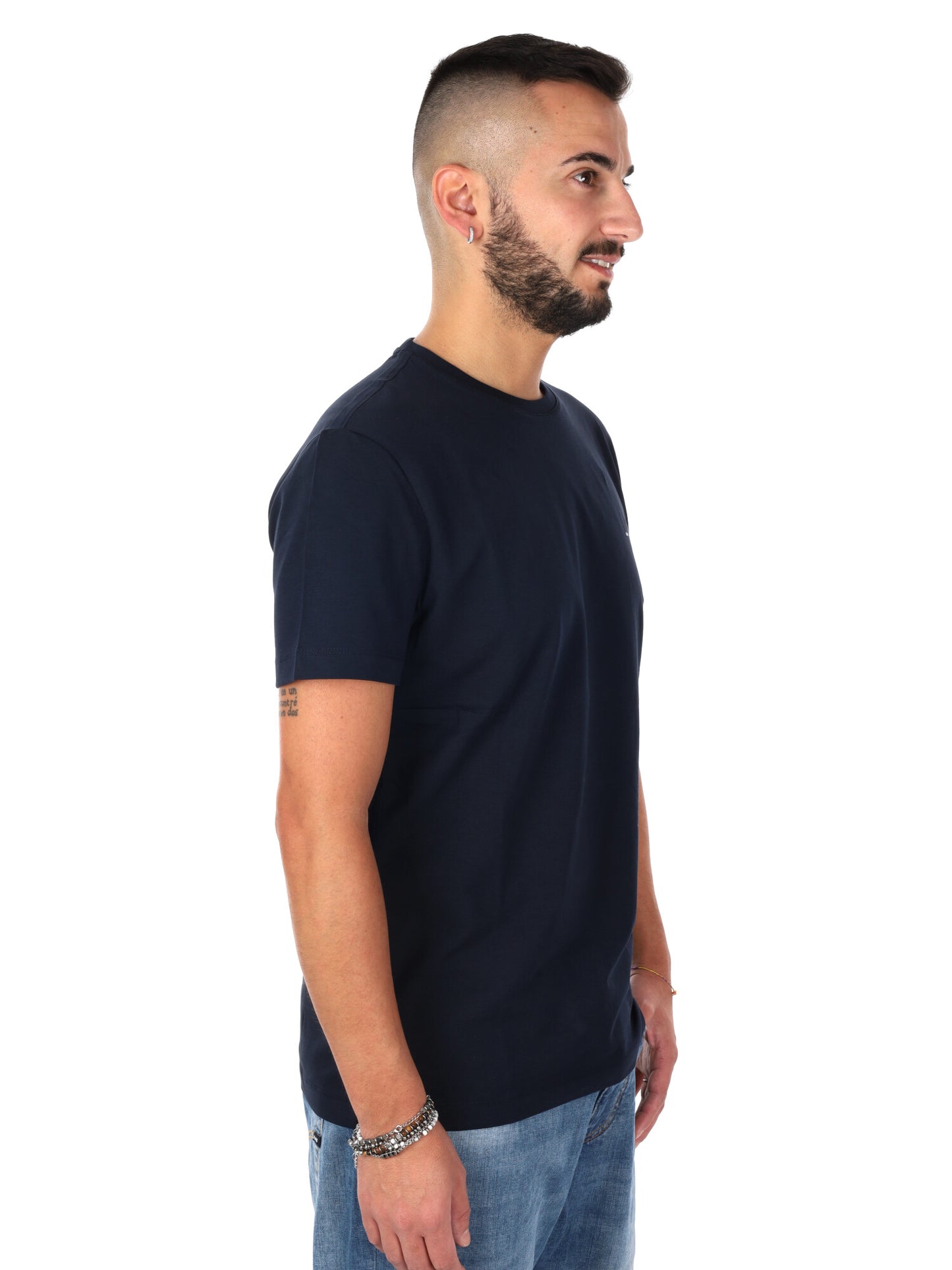 Gas Scuba/S, t-shirt a maniche corte blu da uomo per primavera-estate