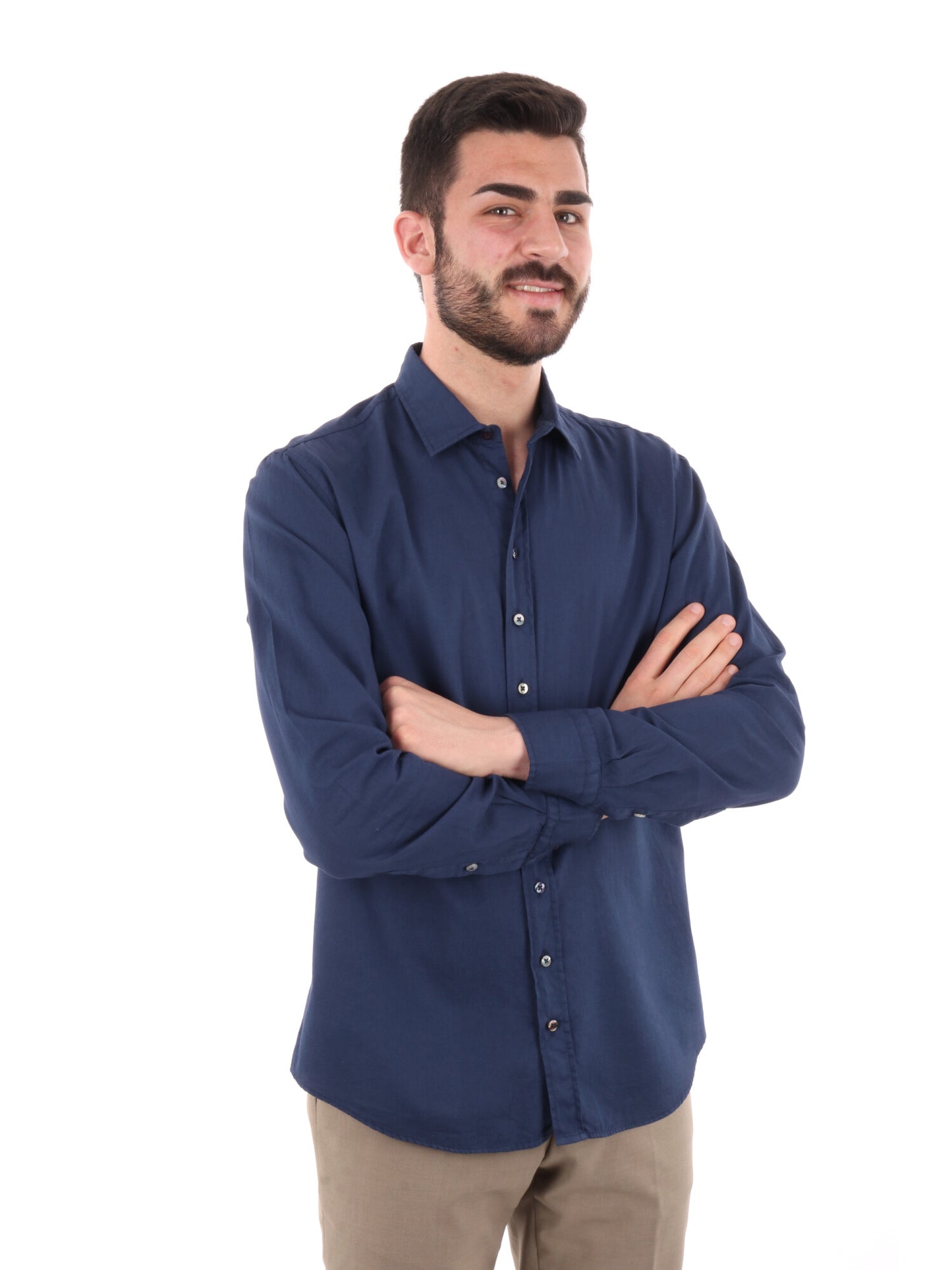 CAMICIA BENFICA FB UOMO BLU MEDIO