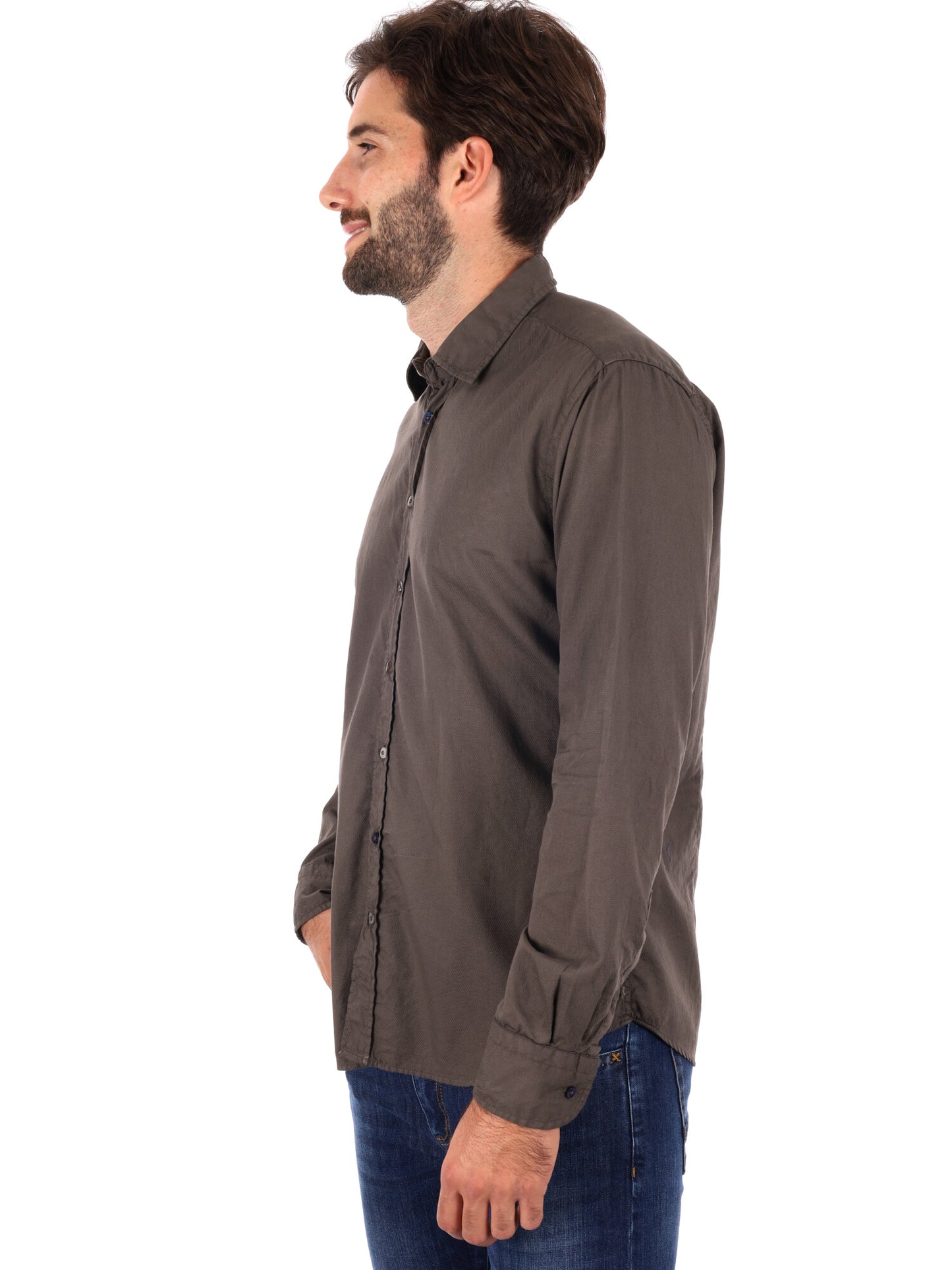 CAMICIA BENFICA FB DA UOMO FANGO