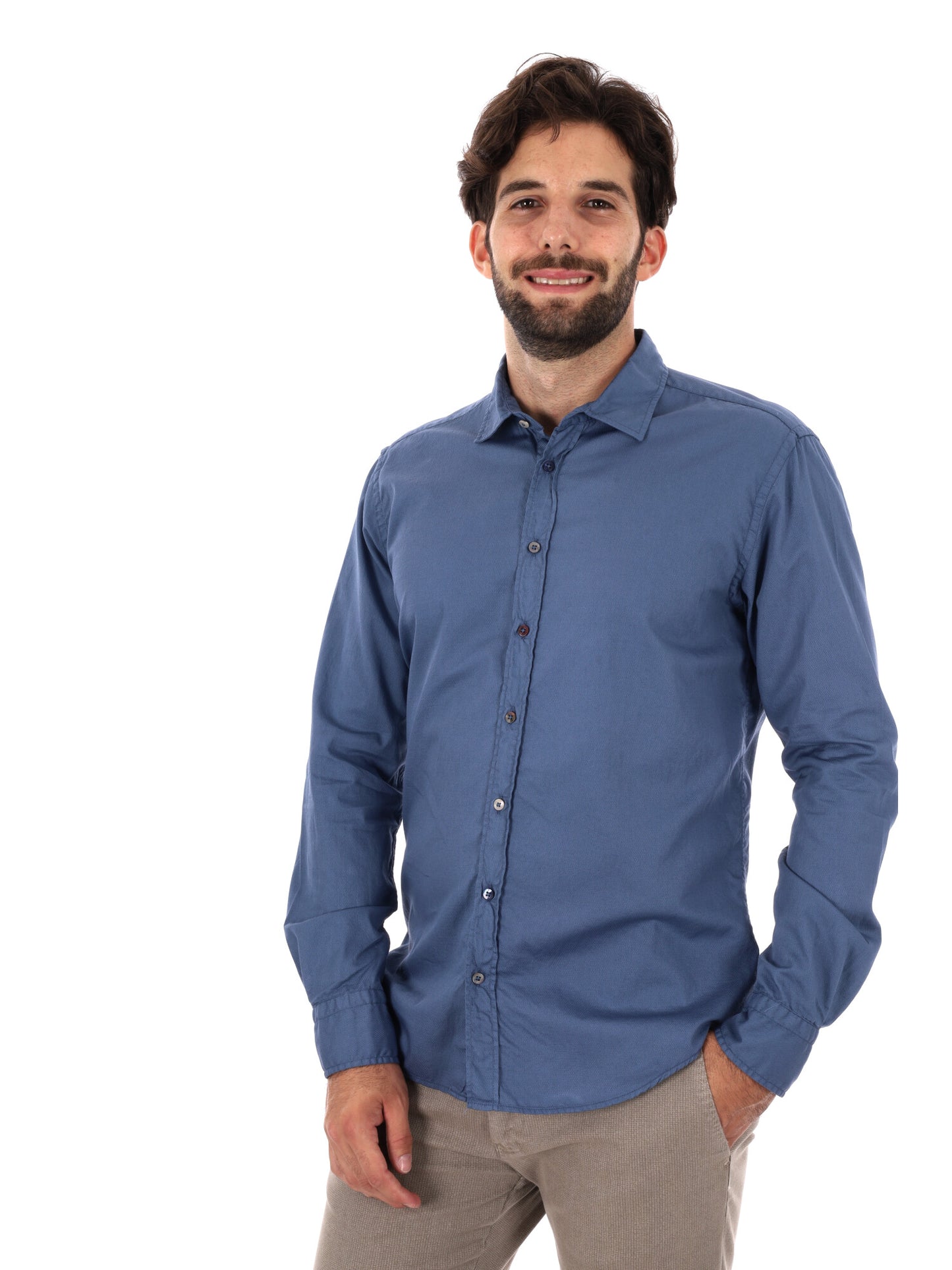 CAMICIA BENFICA FB DA UOMO INDACO