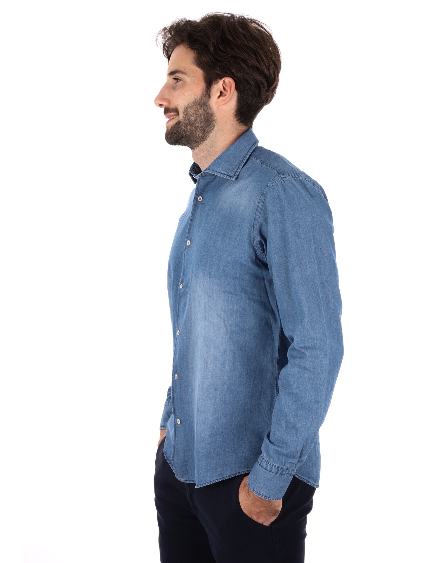 CAMICIA BERGOMI FB DA UOMO DENIM