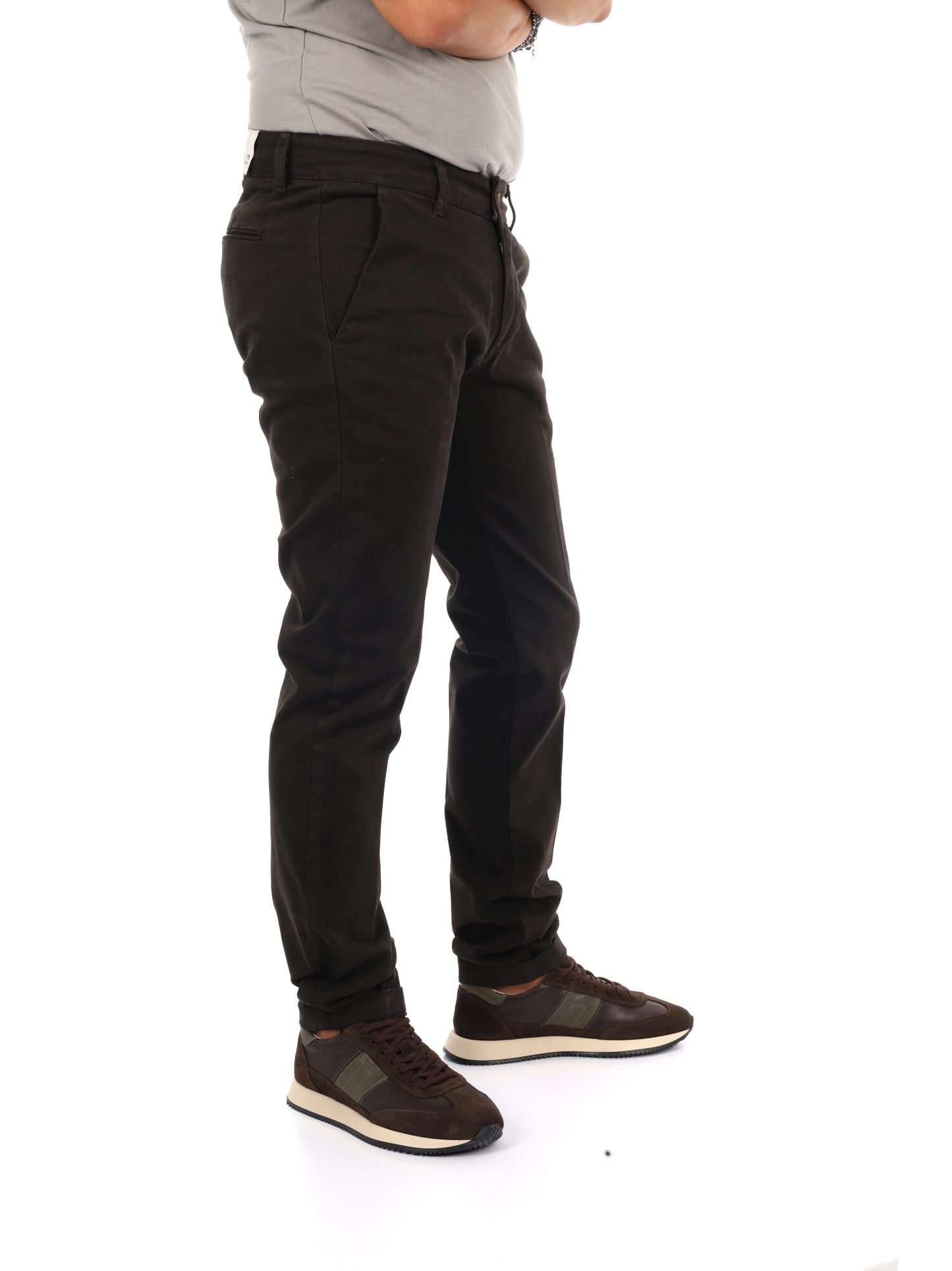 Fb Bing Moro, pantalone da uomo marrone