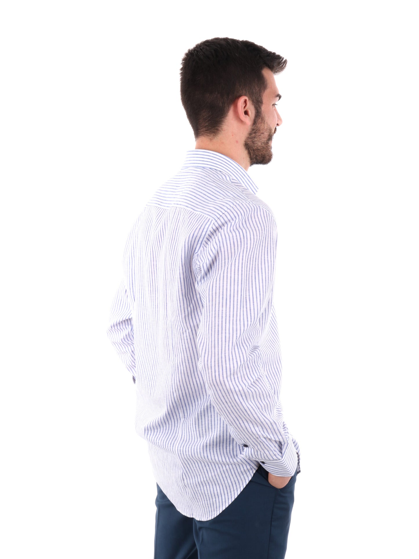 F.B. CAMICIA MISLINO - BIANCO AZZURRO