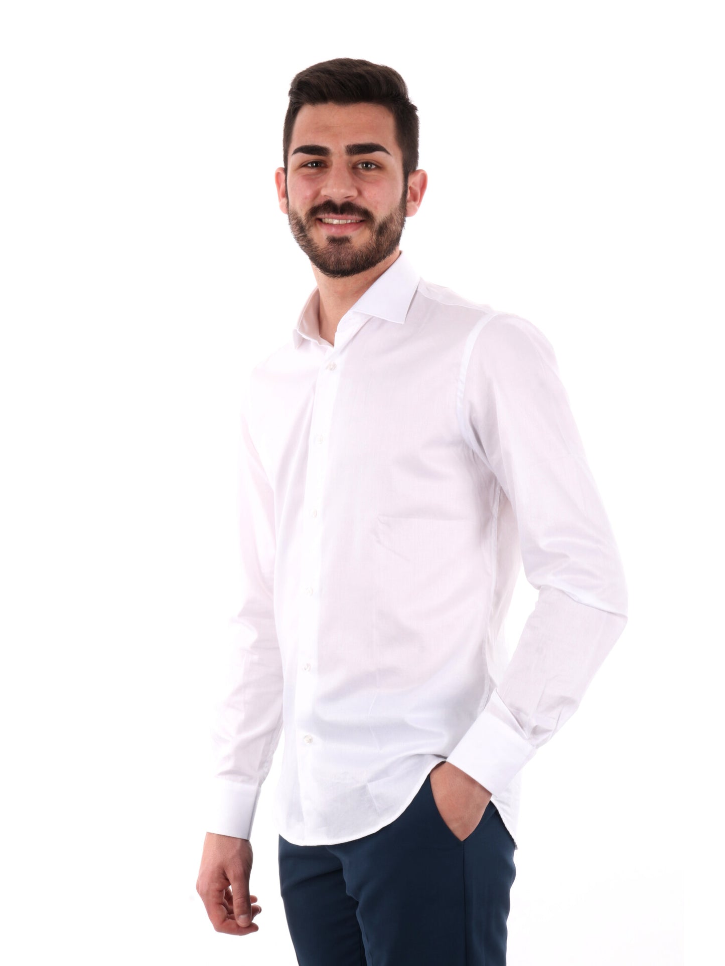 F.B. CAMICIA ML - BIANCO
