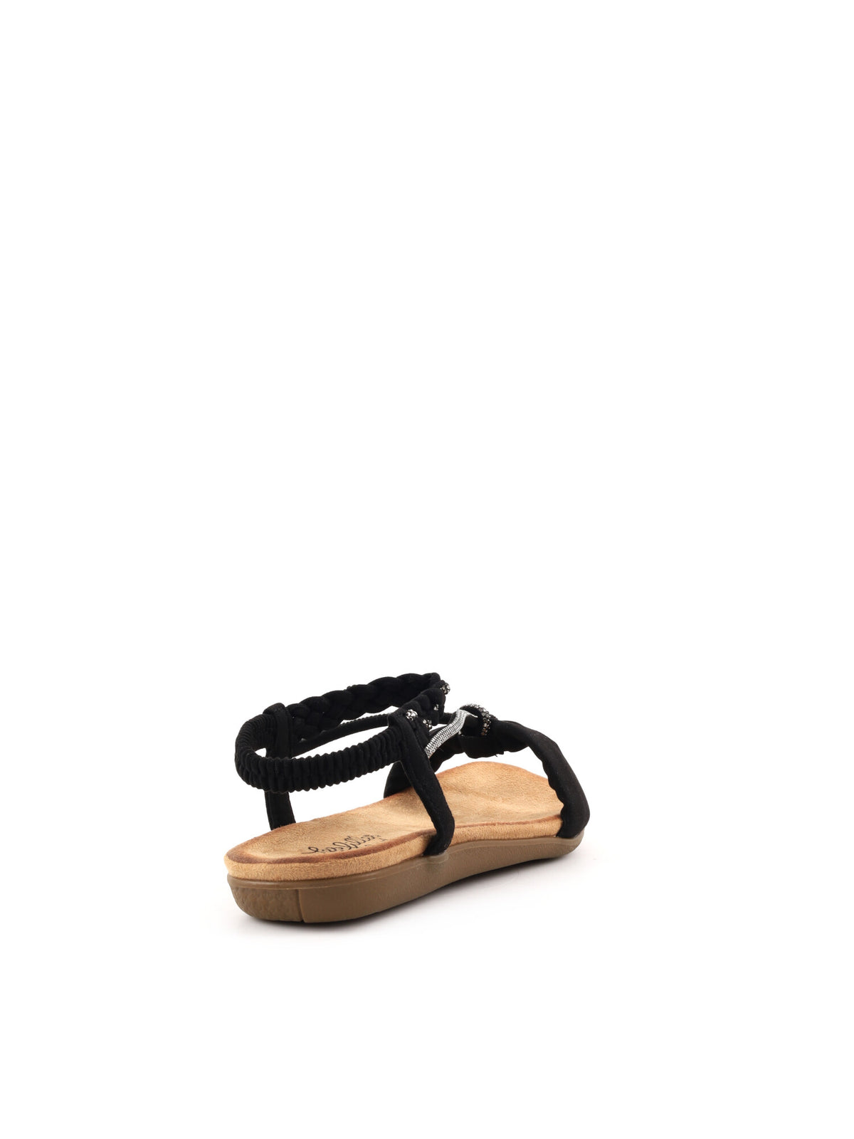 Les filles du sud sandalo basso da donna nero