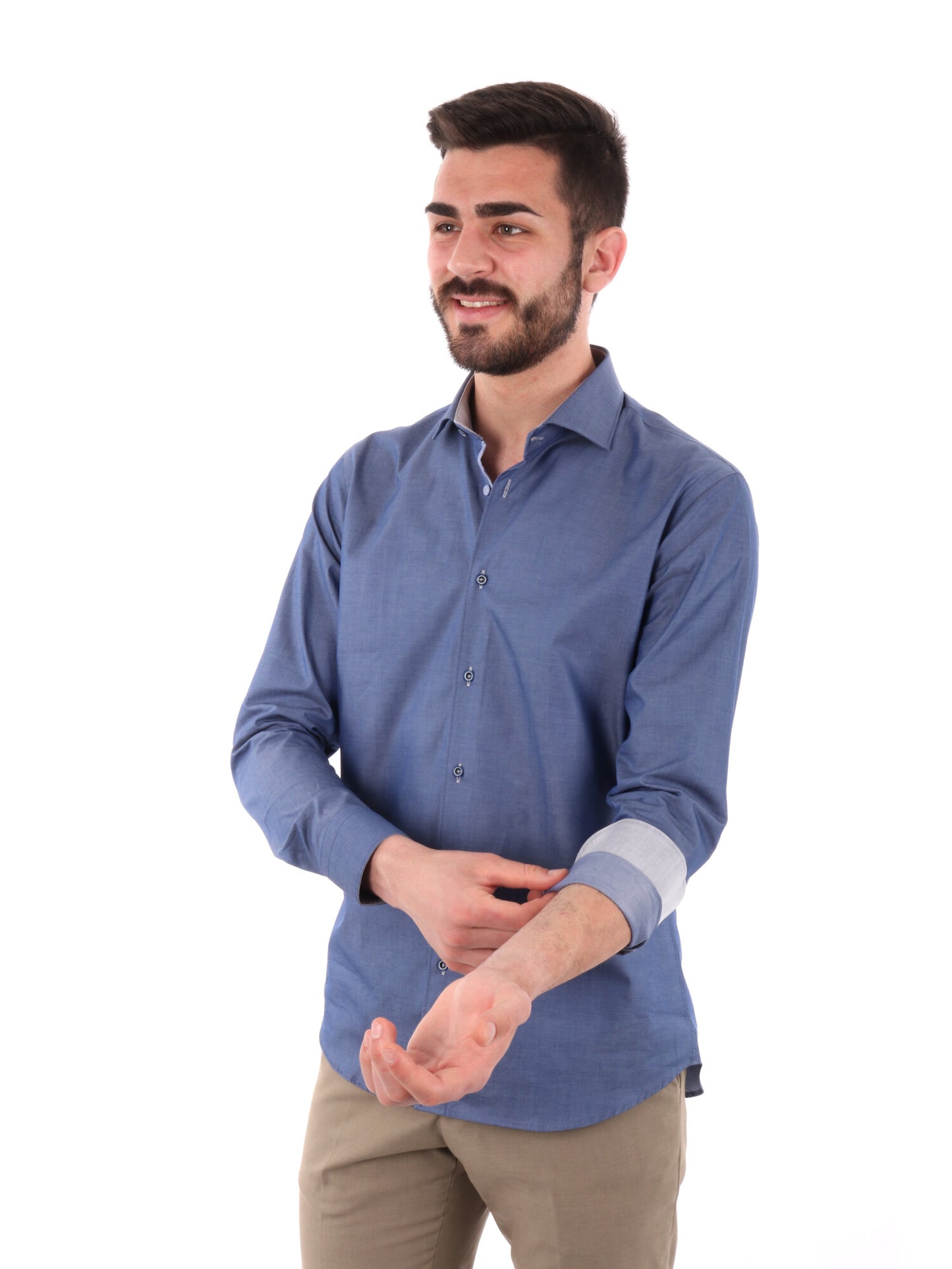 F.B. CAMICIA ML - JEANS