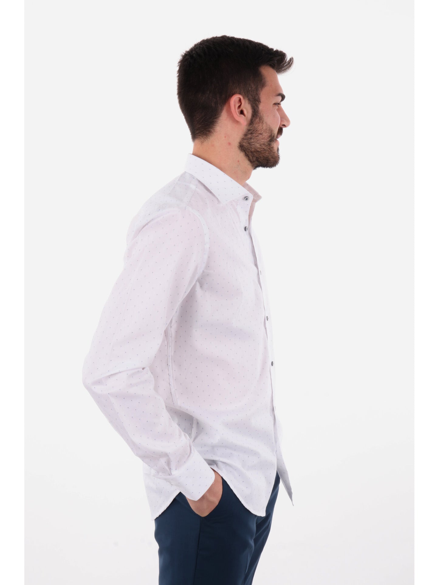 F.B. CAMICIA FANTASI - BIANCO AZZURRO