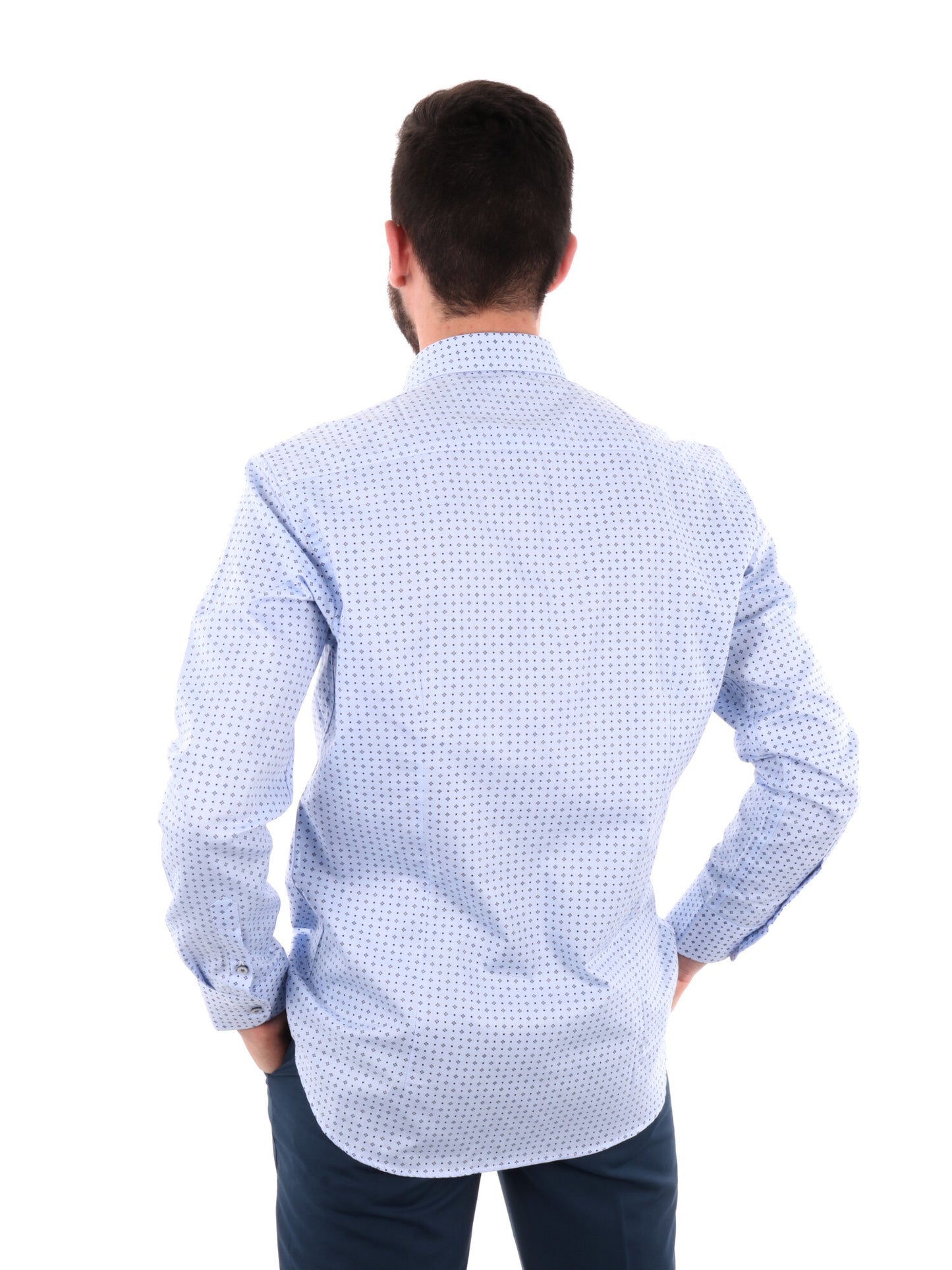 F.B. CAMICIA FANTASI - CELESTE