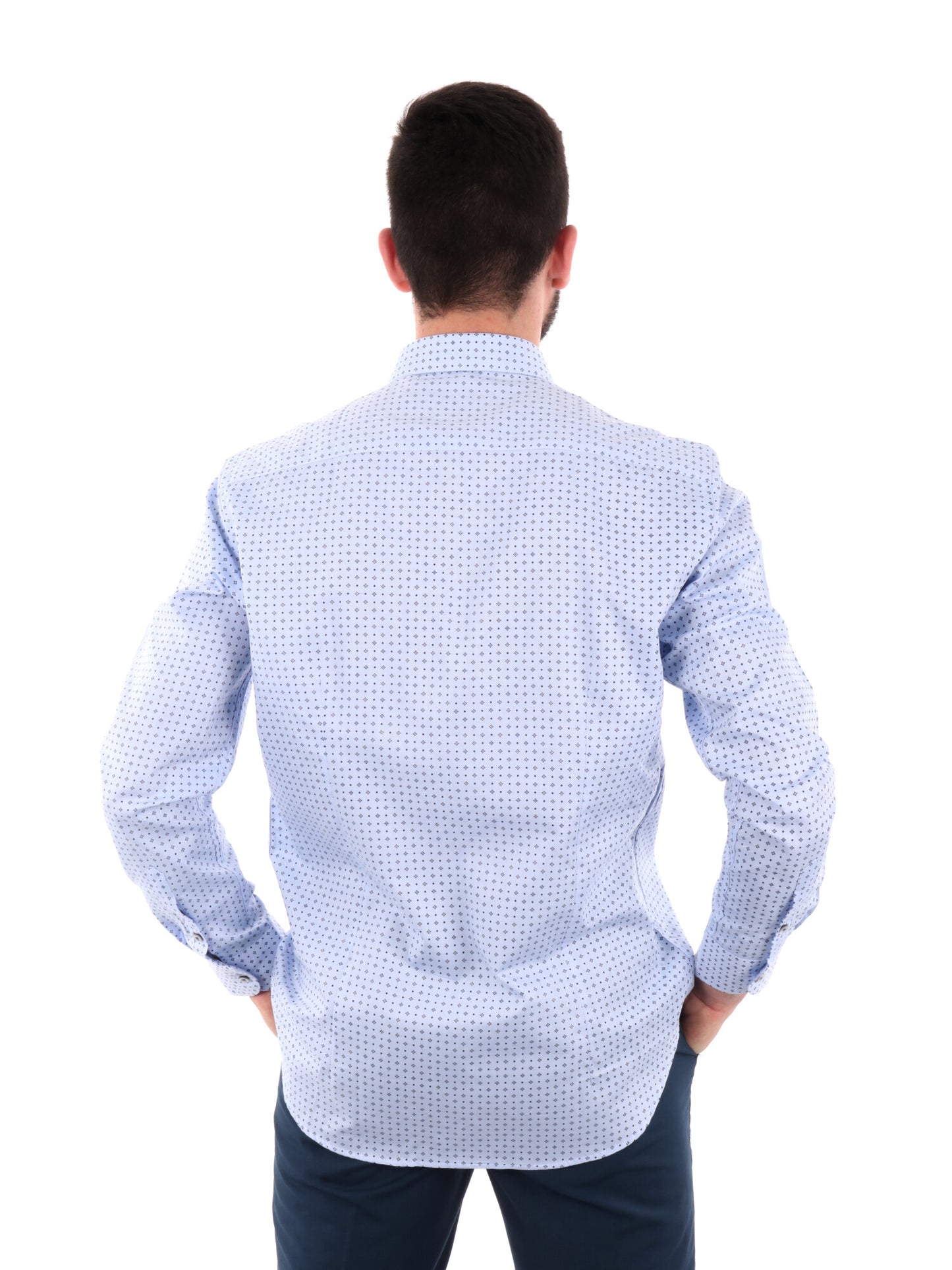 F.B. CAMICIA FANTASI - CELESTE