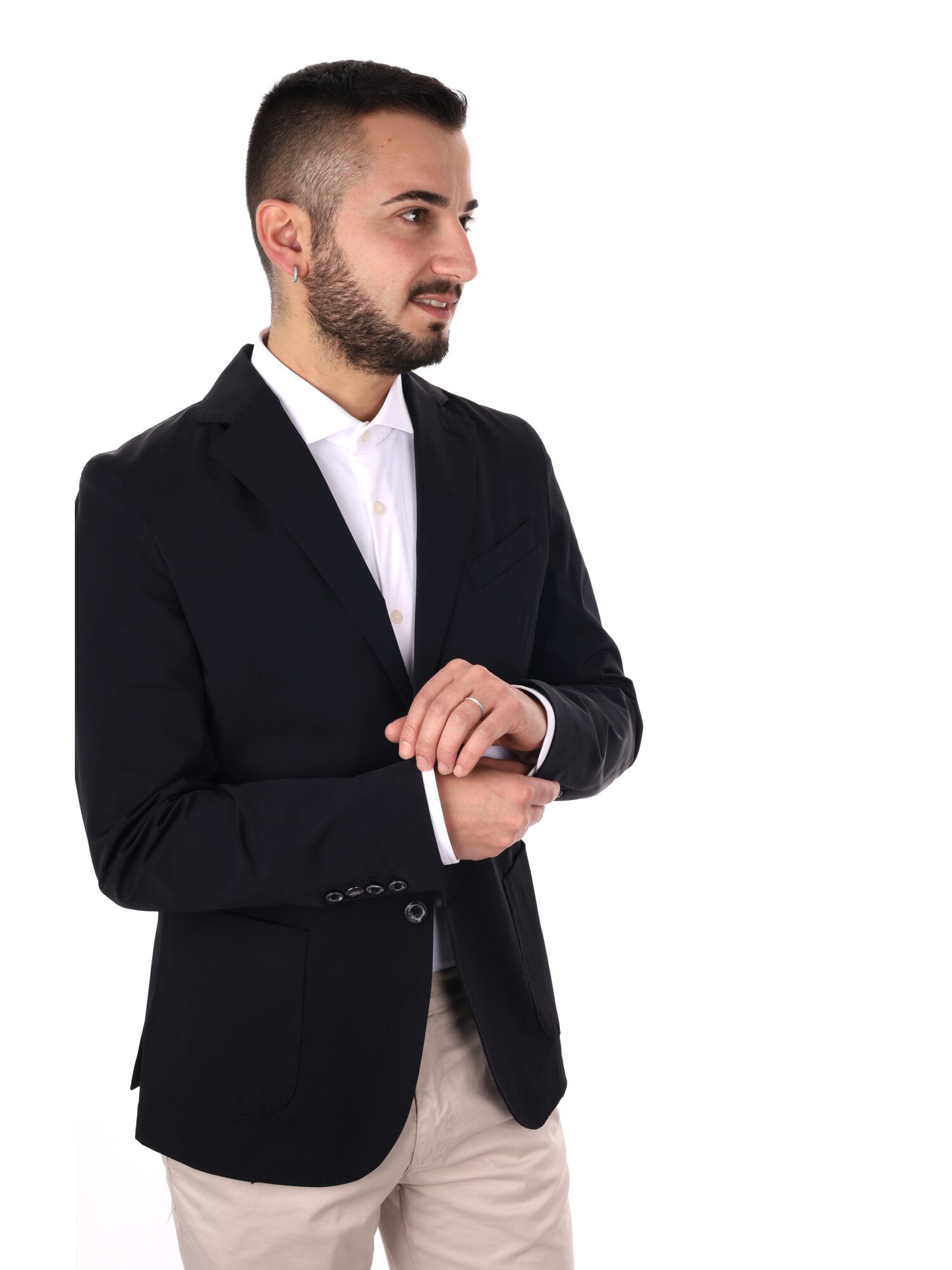FB Giacca Performa elegante nera da uomo per uso civile