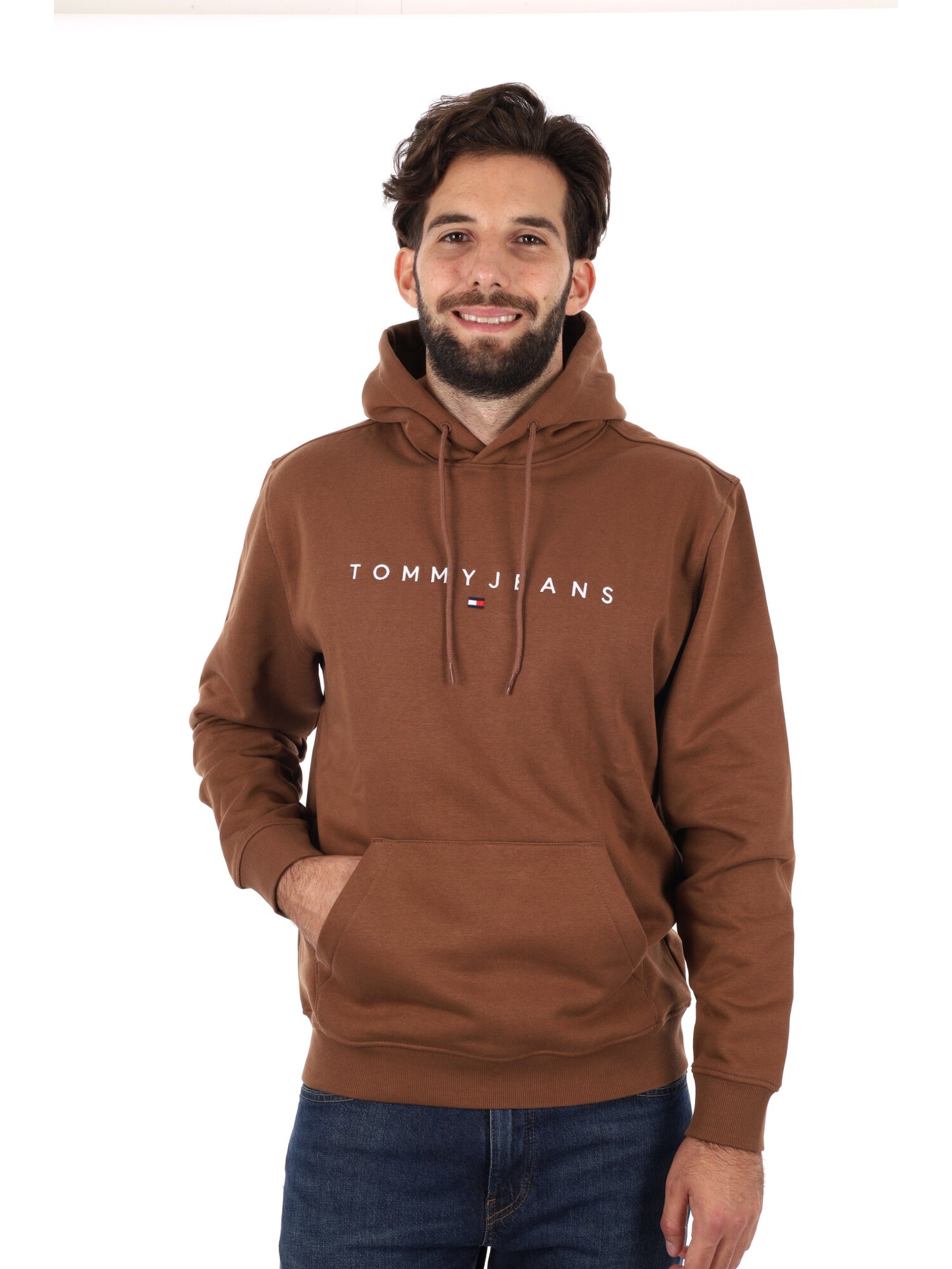FELPA CON CAPPUCCIO TOMMY JEANS UOMO BISCOTTO