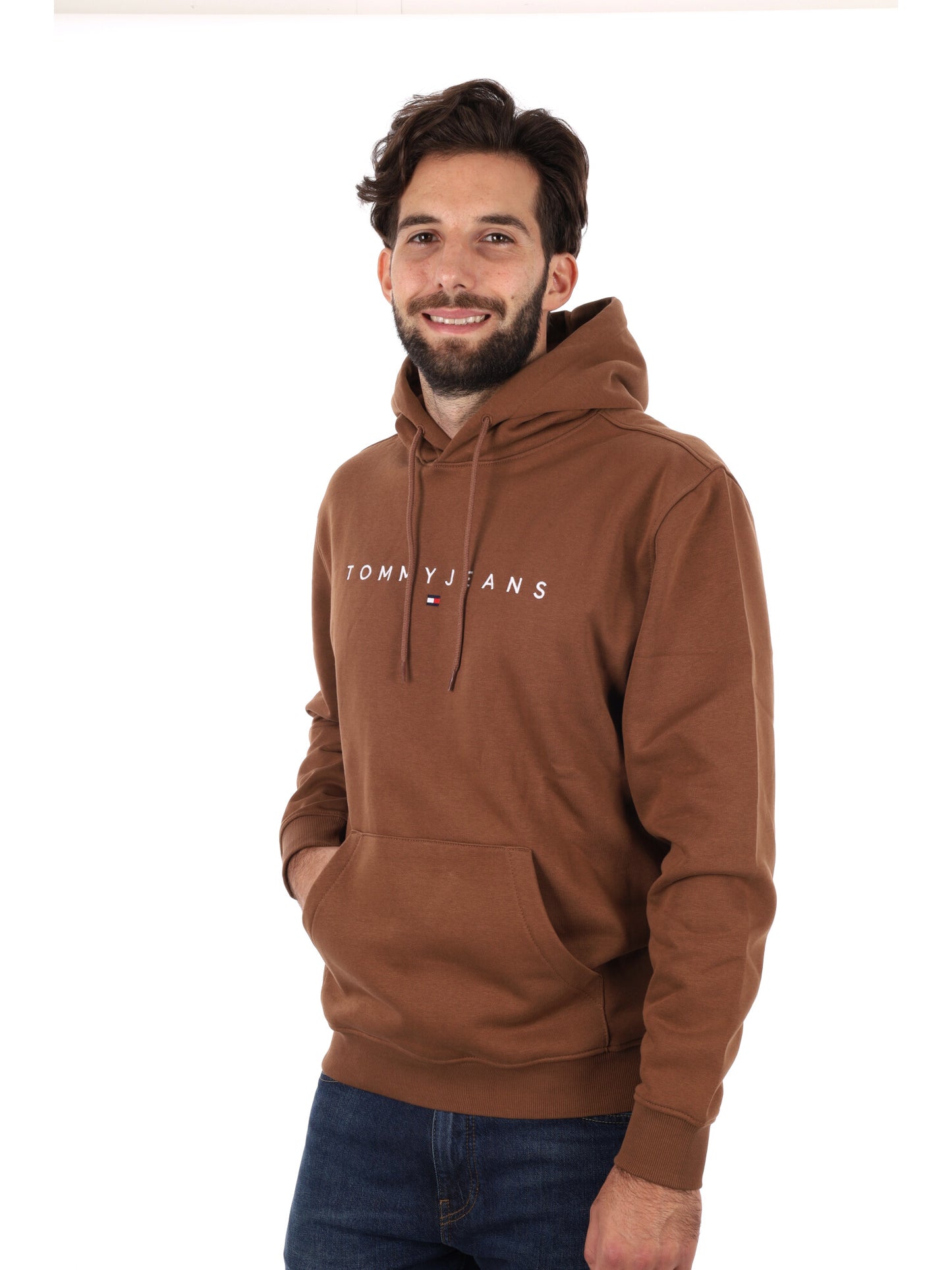 FELPA CON CAPPUCCIO TOMMY JEANS UOMO BISCOTTO