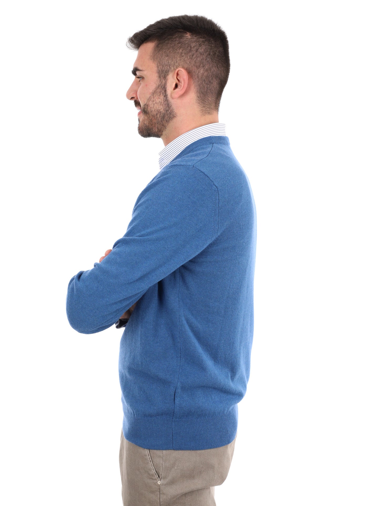 MAGLIA GIROCOLLO FB DA UOMO AVIO