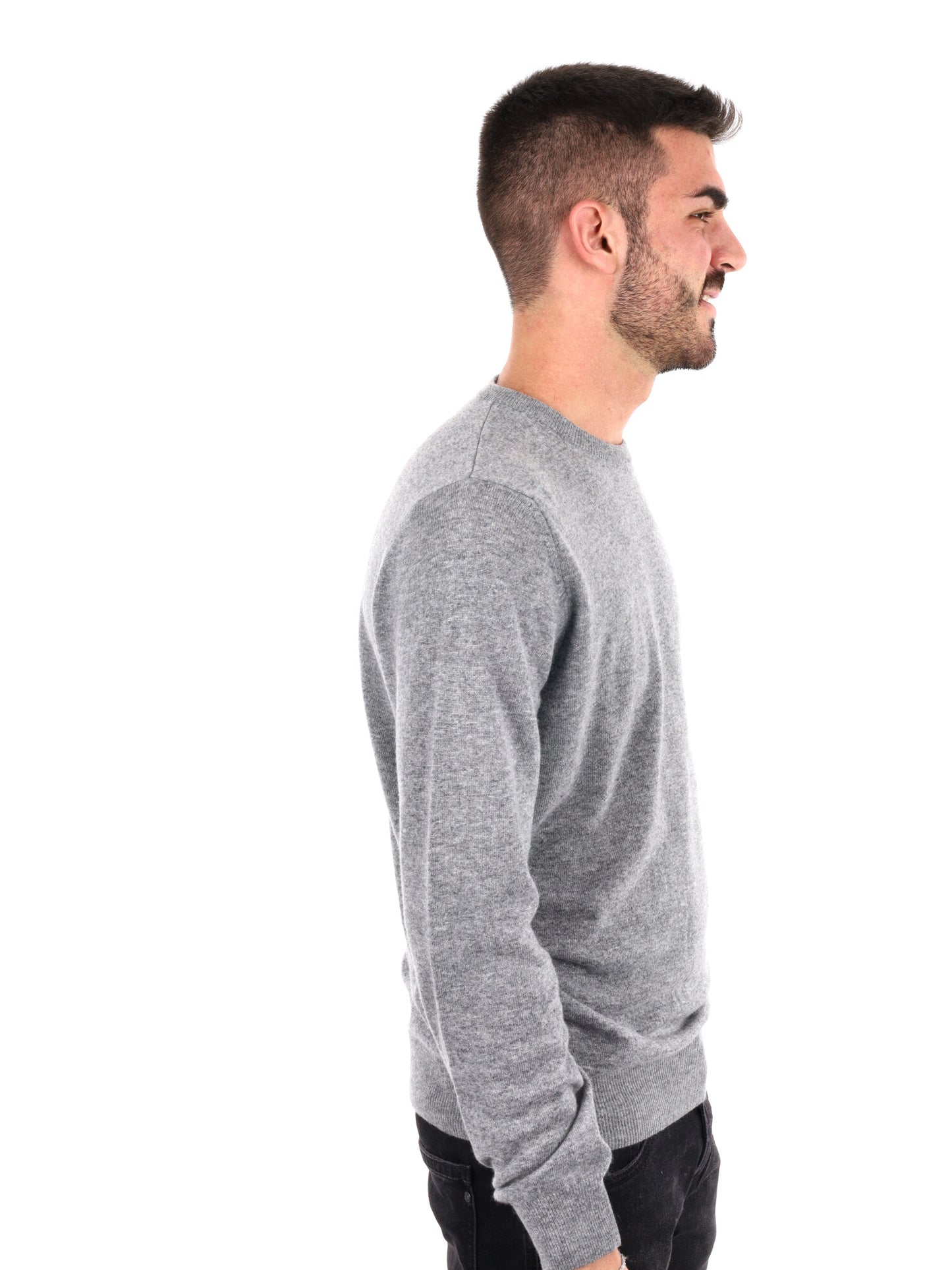 MAGLIA GIROCOLLO FB DA UOMO GRIGIO