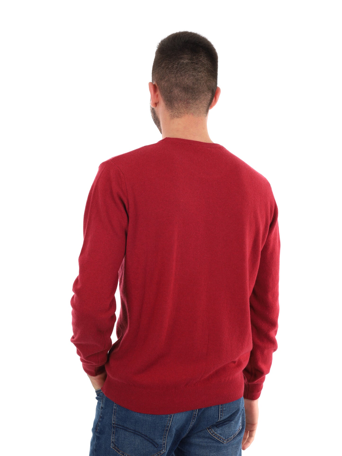 MAGLIA GIROCOLLO FB DA UOMO RUBINO