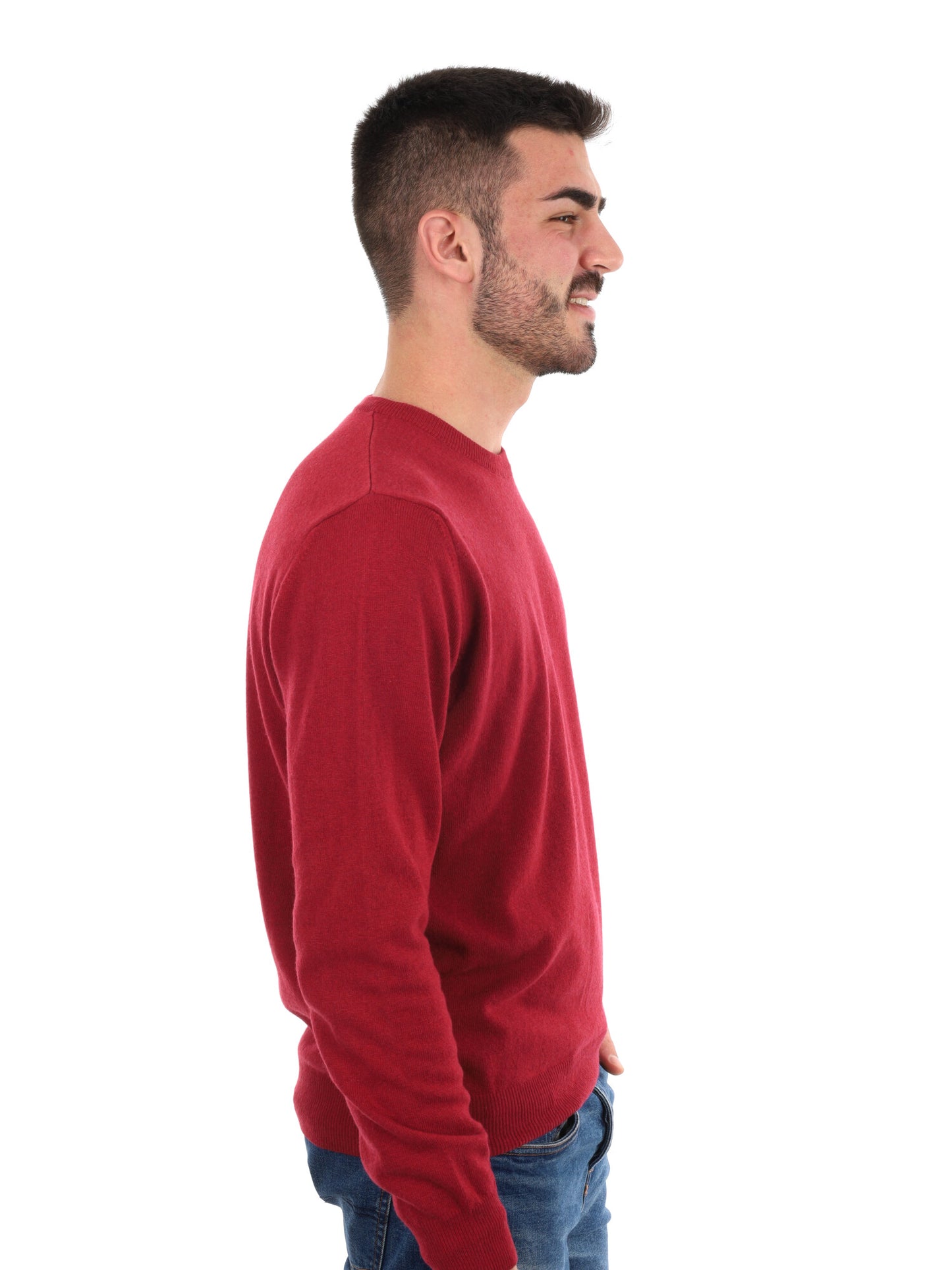 MAGLIA GIROCOLLO FB DA UOMO RUBINO