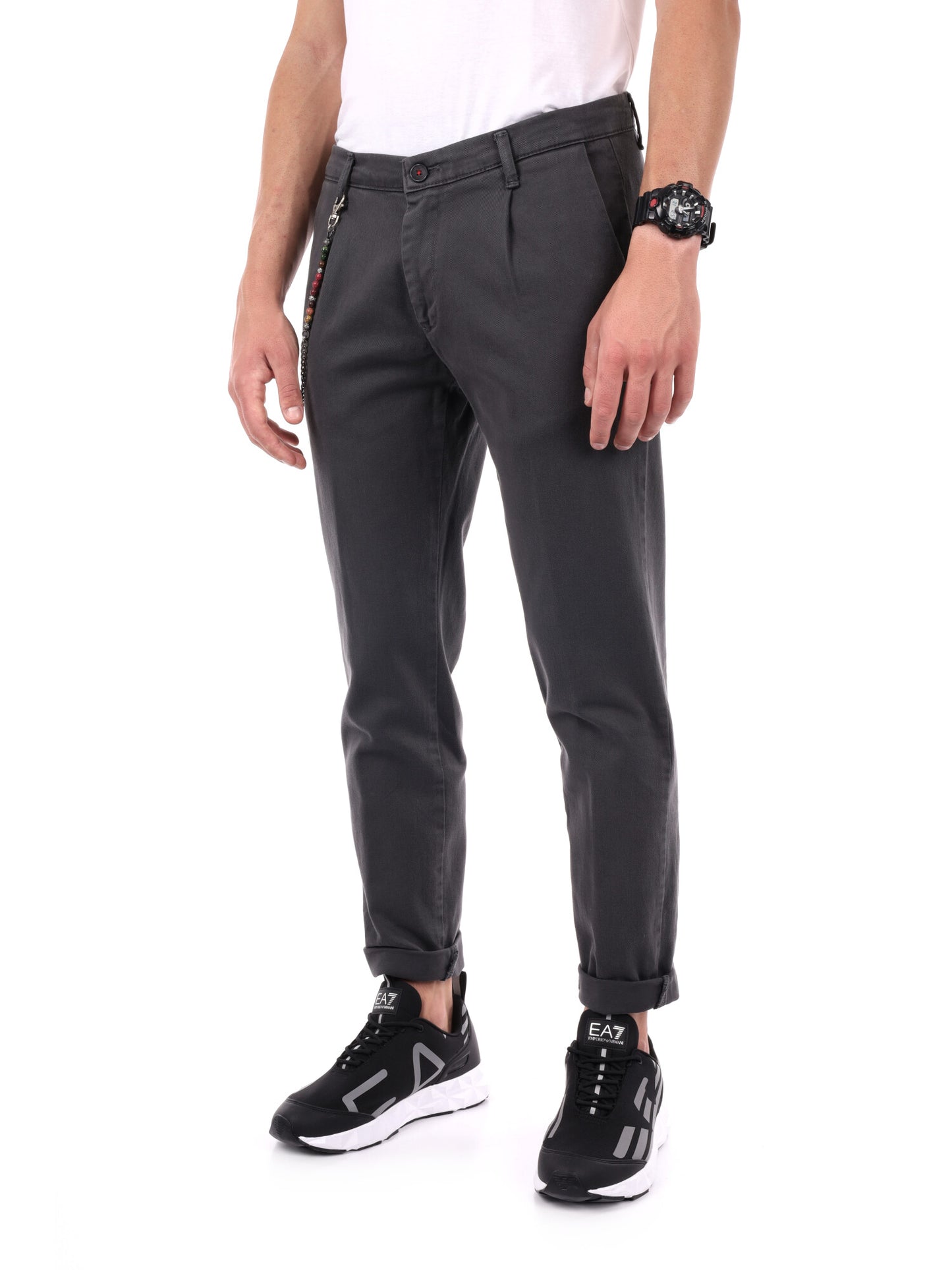 PANTALONE PENCE+CATENA DA UOMO GRIGIO