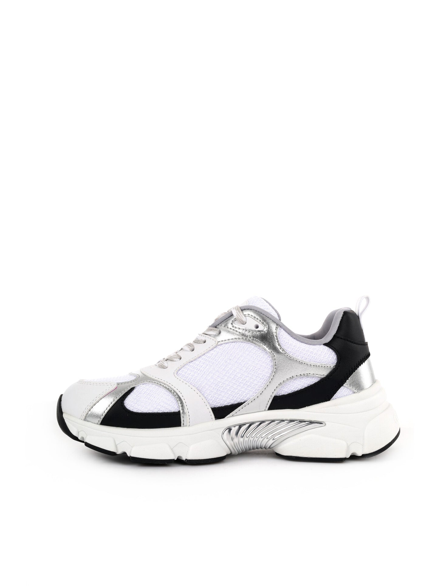STRINGATA SNEAKER IBITHA GUESS DA DONNA BIANCO ARGENTO