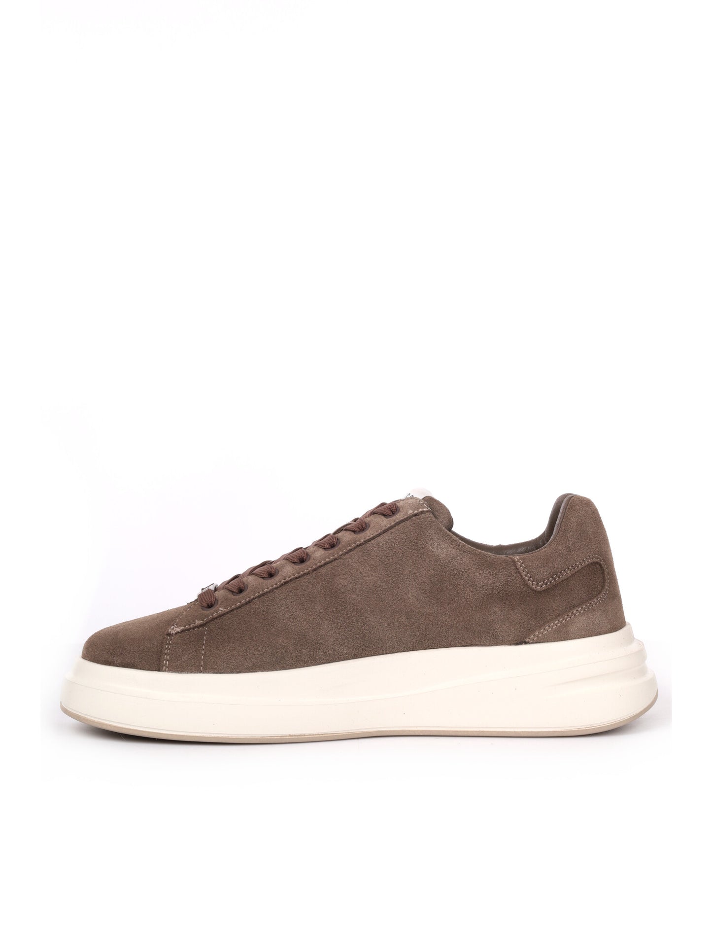 SNEAKER ELBA IN PELLE GUESS DA UOMO MARRONE
