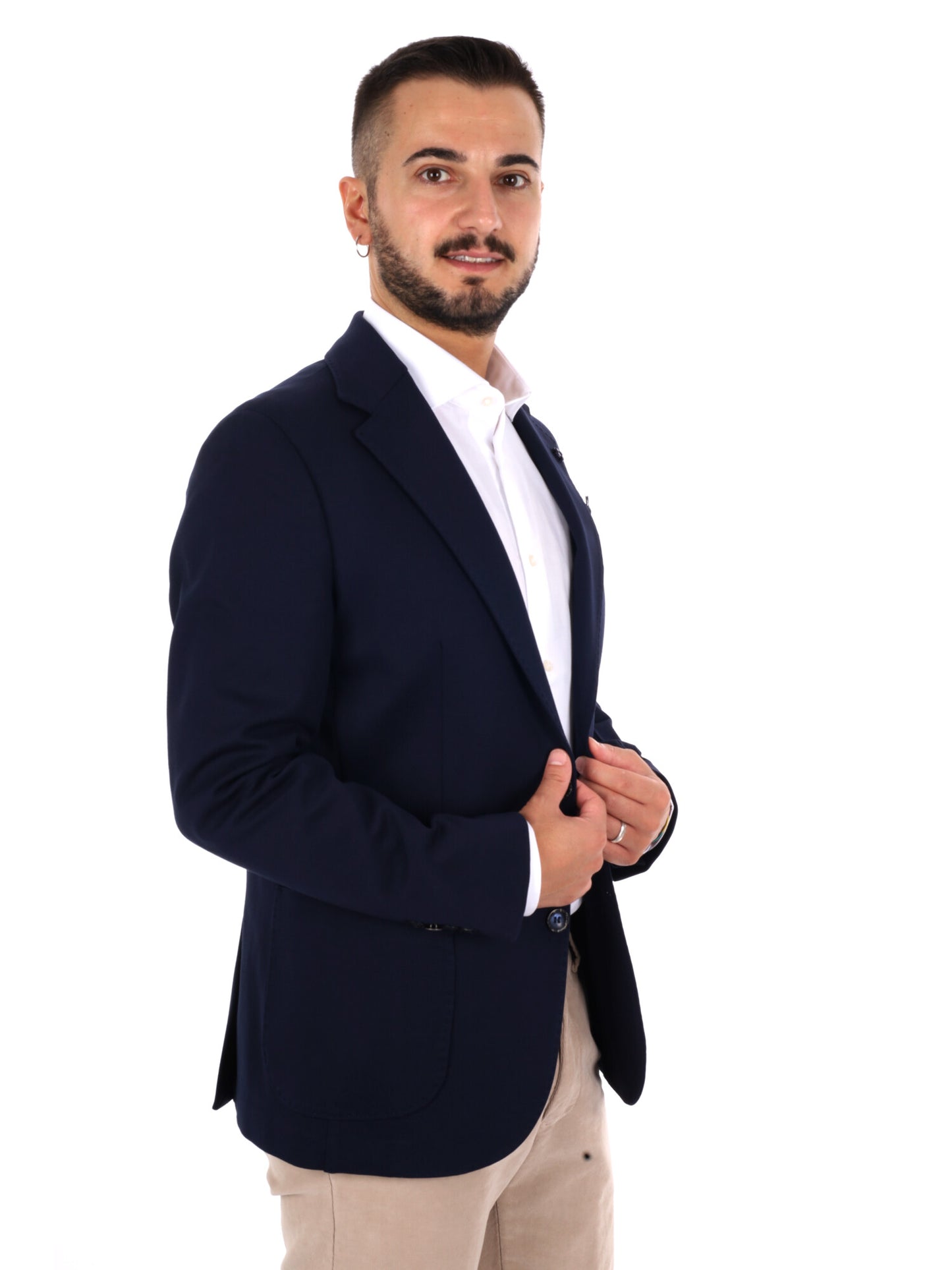 Fb Giacca P.Milano, giacca da uomo blu