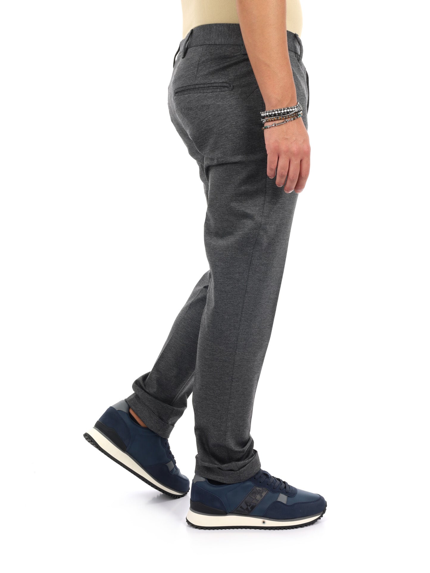 Fb FR938 91, pantalone da uomo grigio