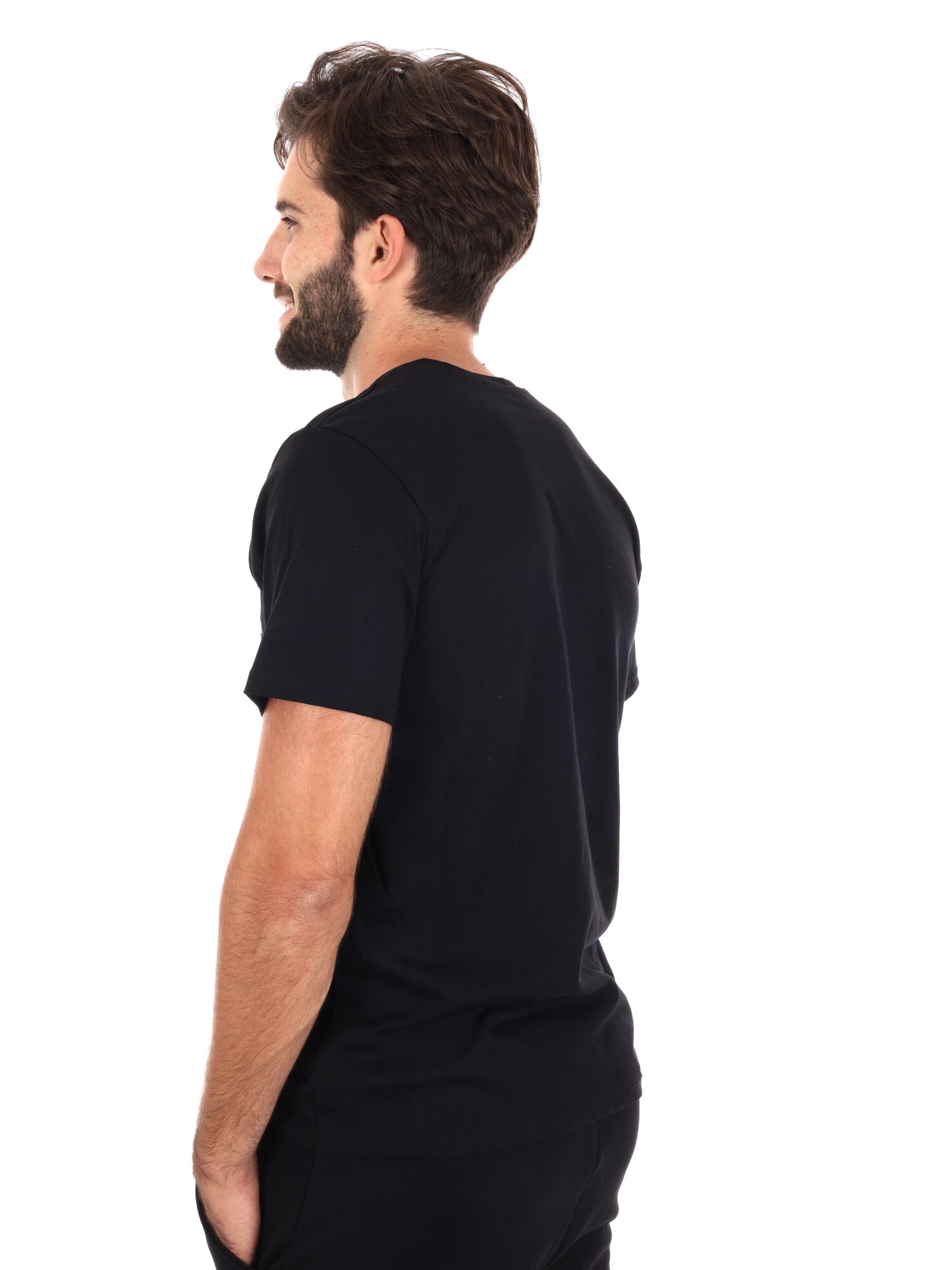 T-SHIRT BASIC DROP SEASON 2 DA UOMO NERO