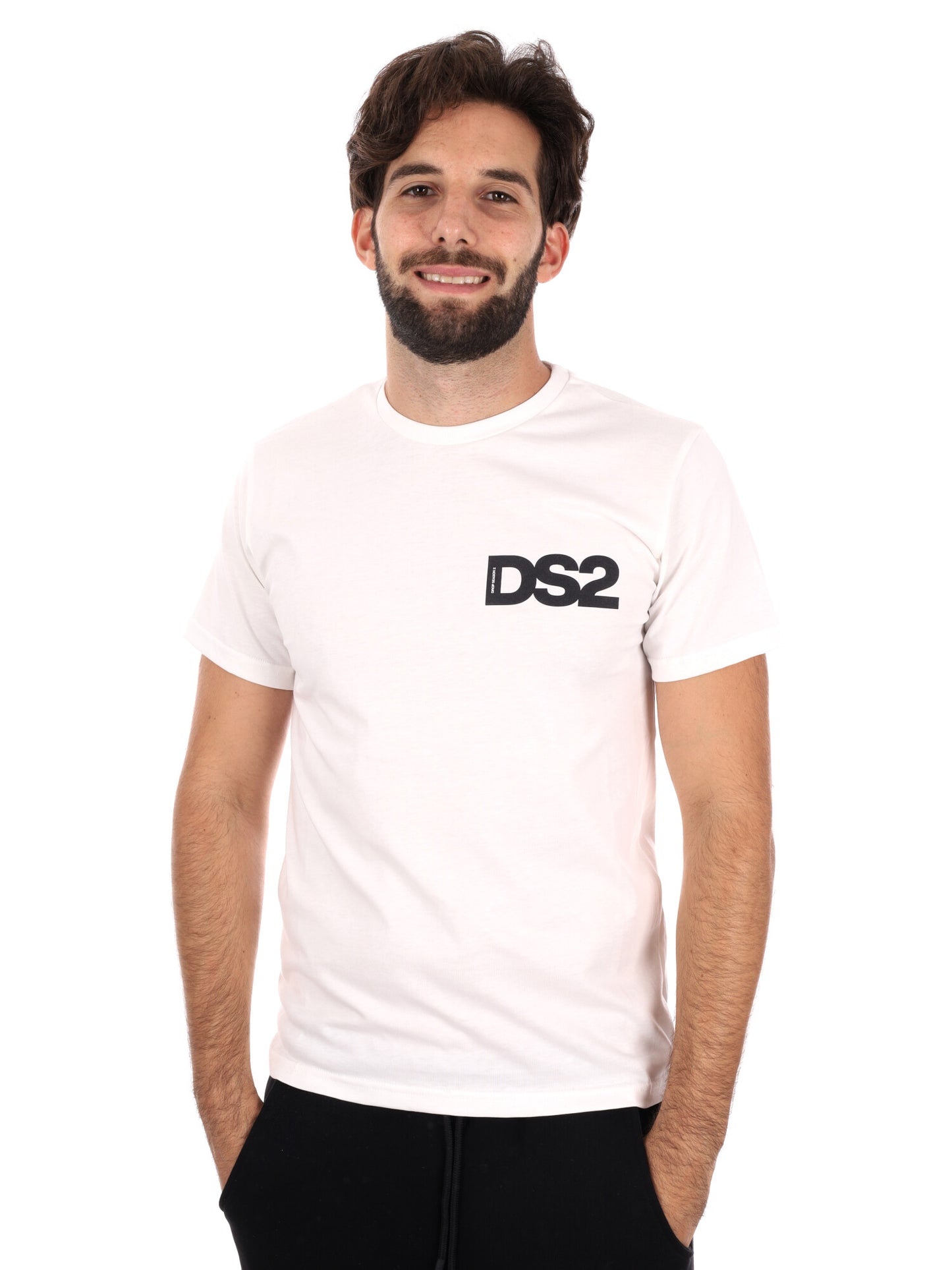 T-SHIRT BASIC DROP SEASON 2 DA UOMO BIANCO