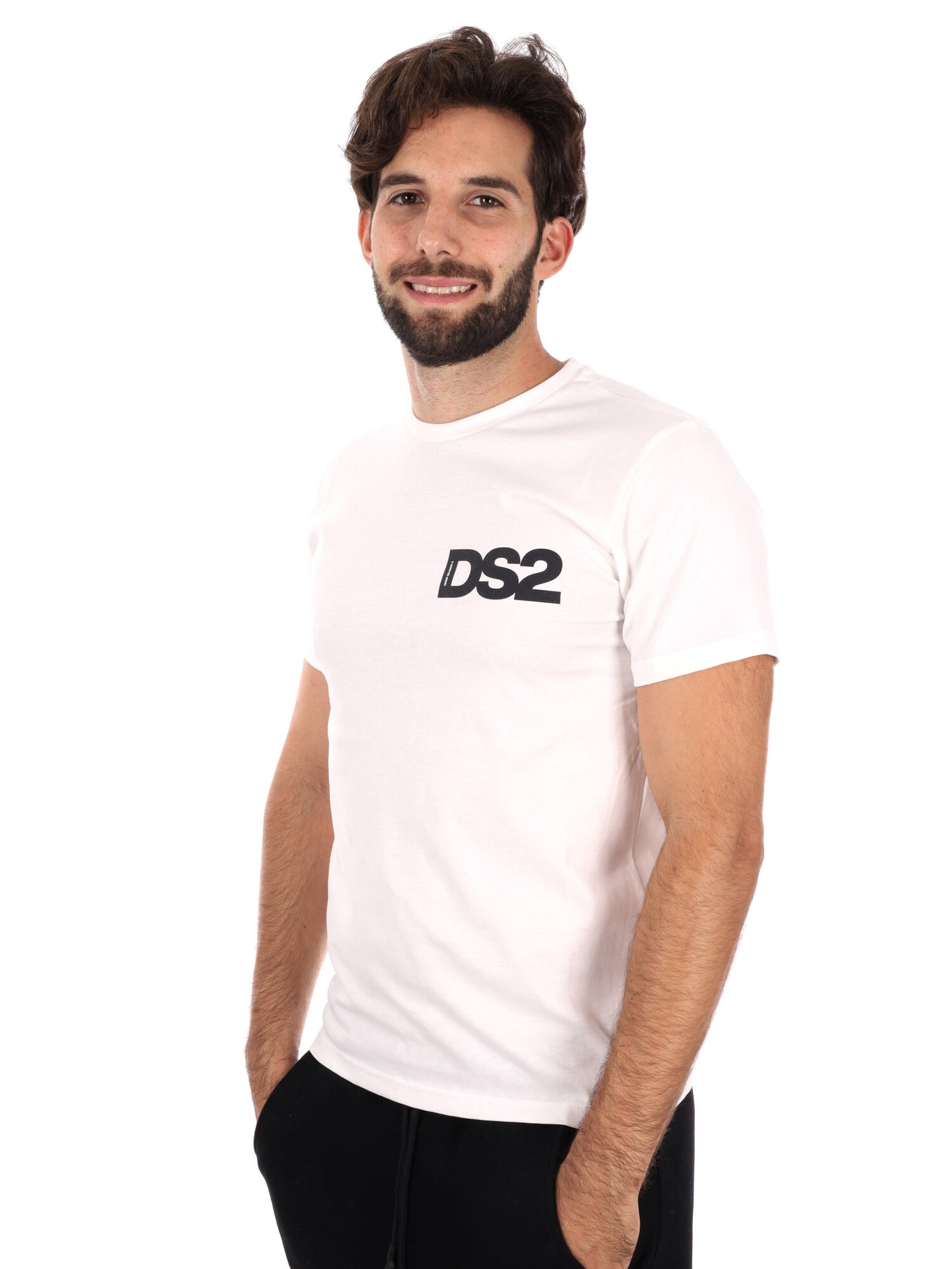 T-SHIRT BASIC DROP SEASON 2 DA UOMO BIANCO