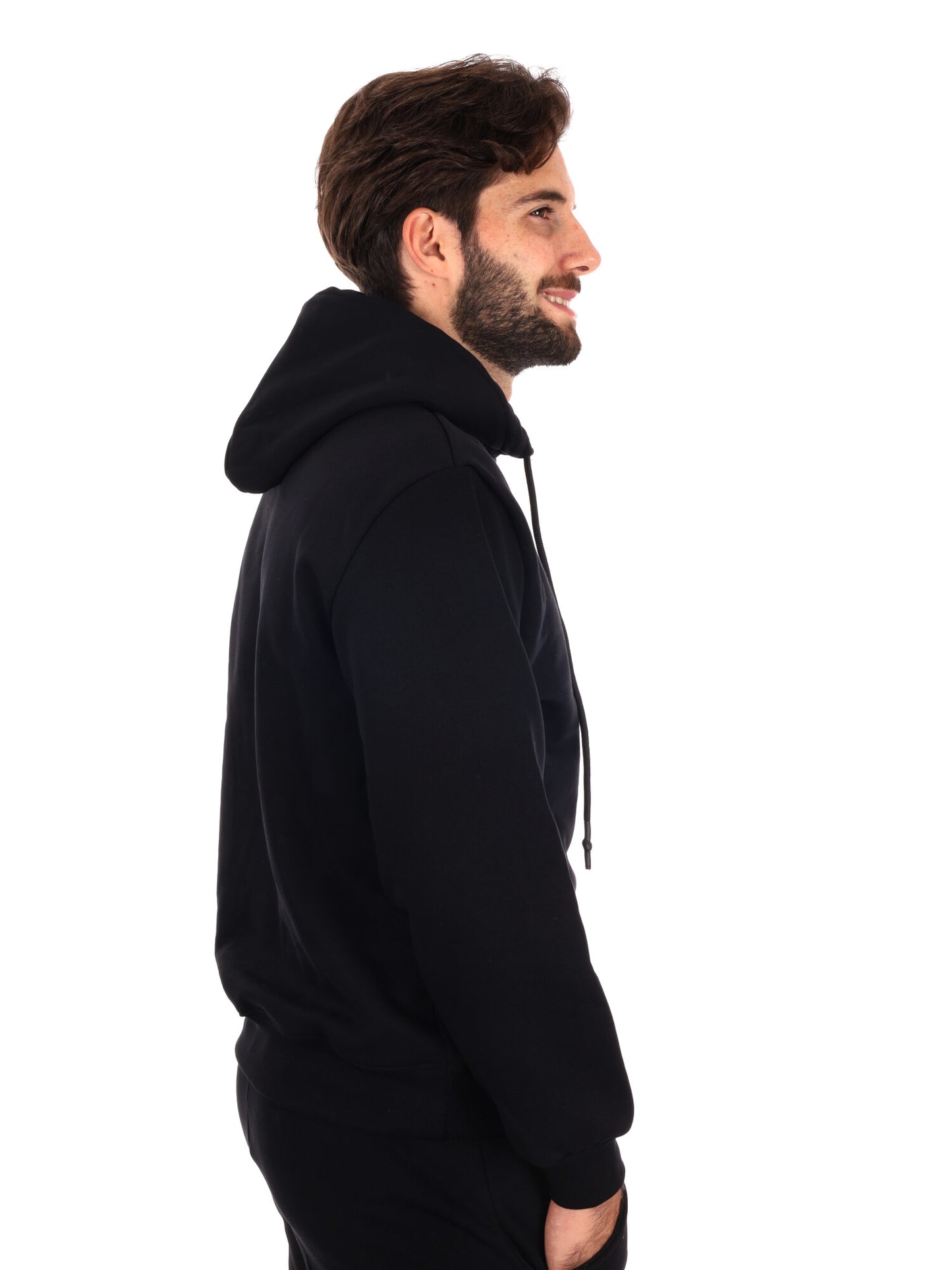 FELPA CON CAPPUCCIO DROP SEASON 2 DA UOMO NERO