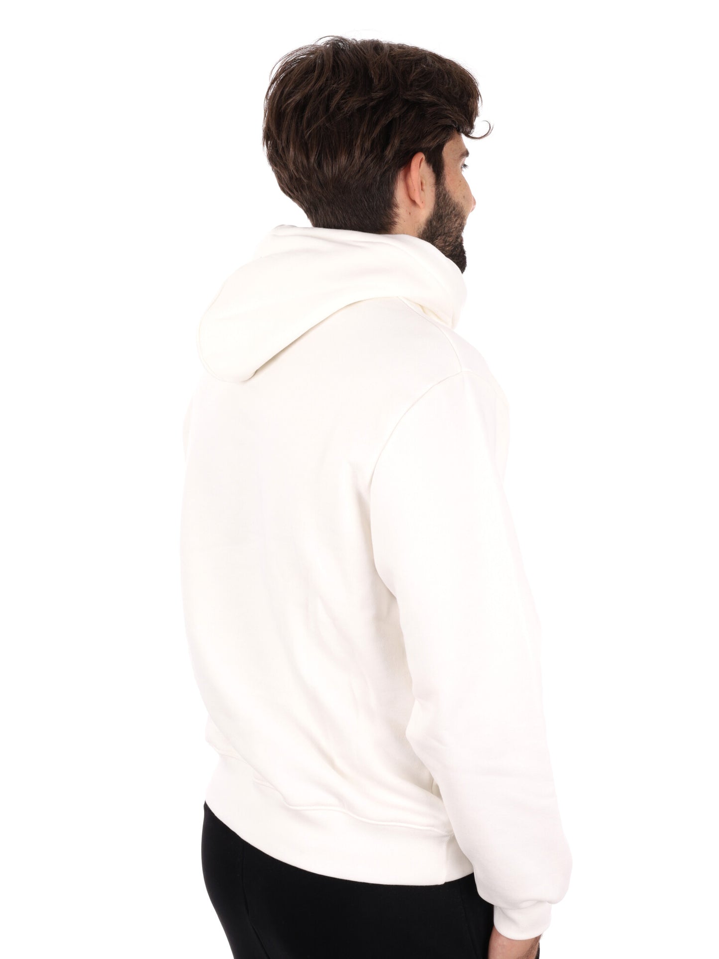 FELPA CON CAPPUCCIO DROP SEASON 2 DA UOMO PANNA