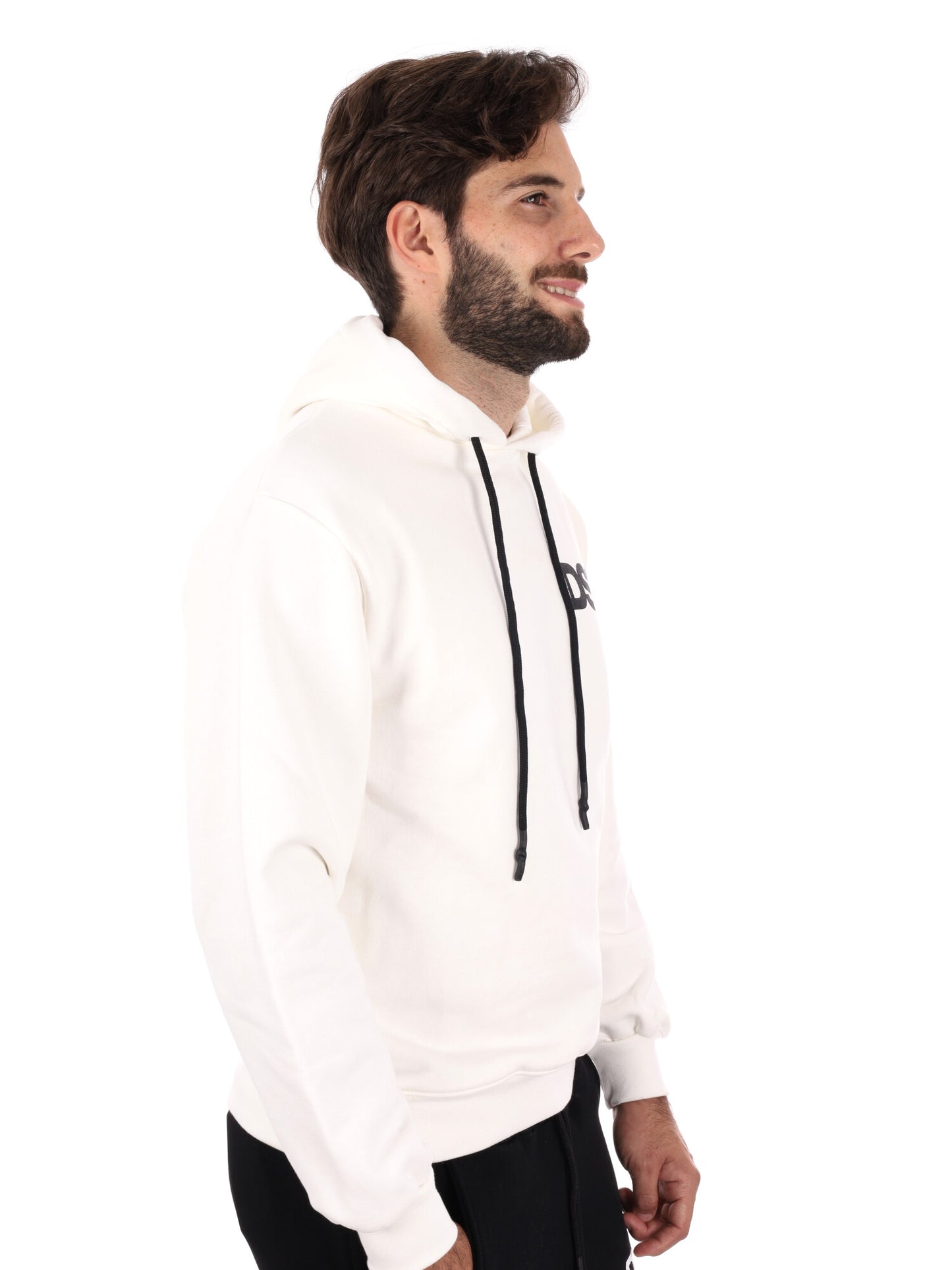 FELPA CON CAPPUCCIO DROP SEASON 2 DA UOMO PANNA