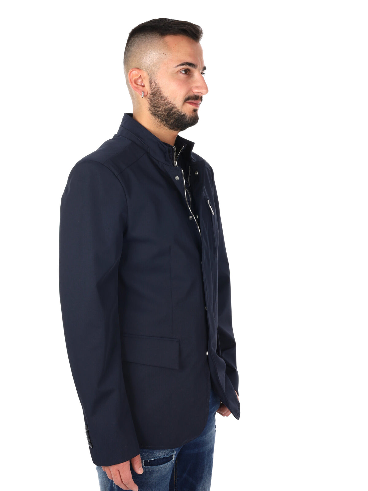 Yes zee giacca giubbino da uomo blu
