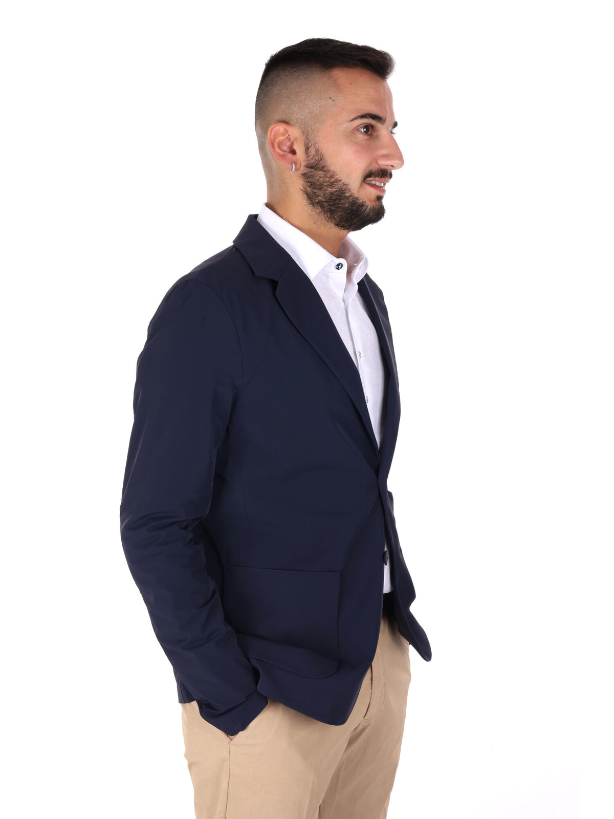 Yes zee giacca perfo da uomo blu