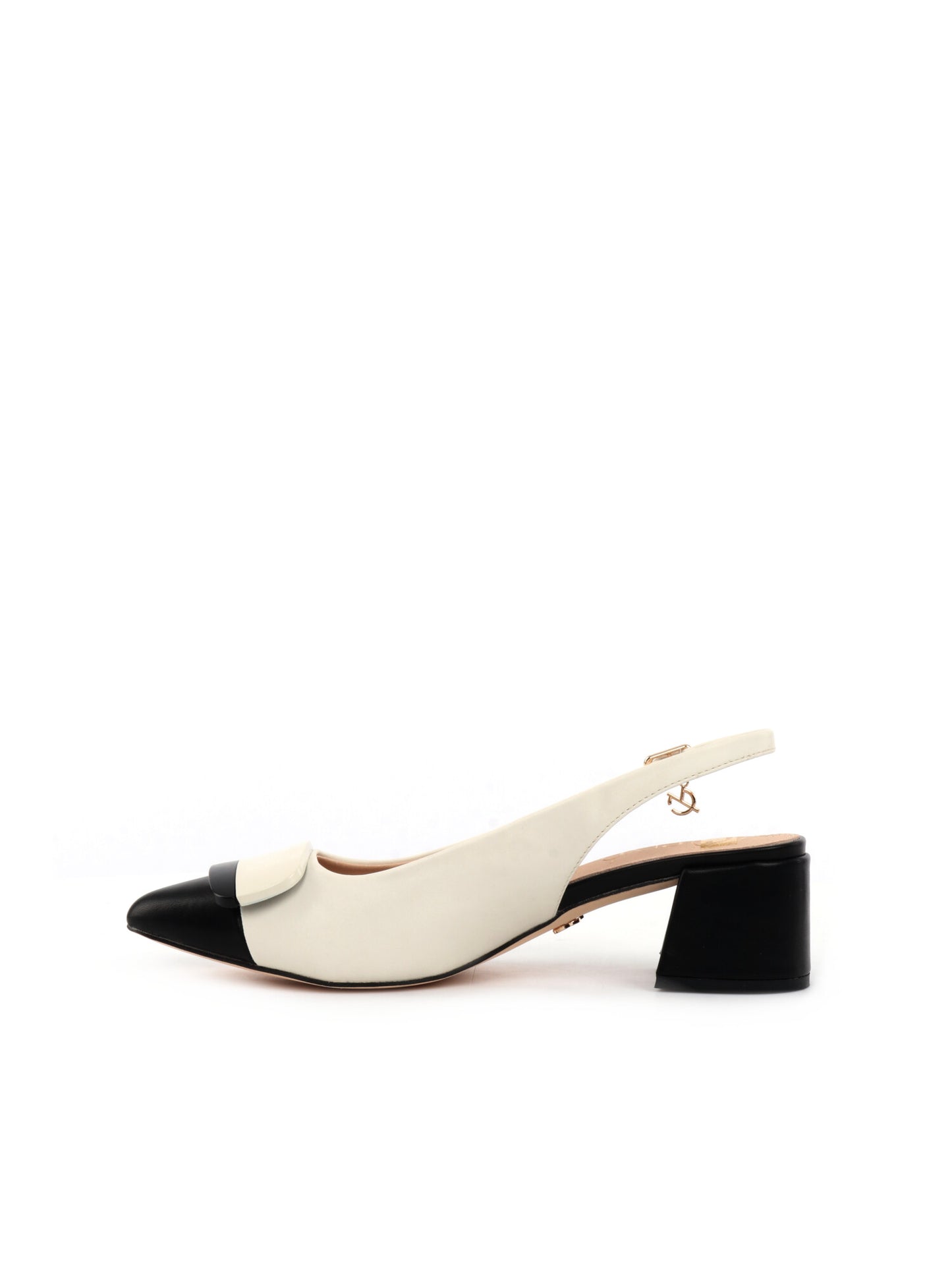 SLINGBACK BICOLOR CLYO' DA DONNA NERO BEIGE