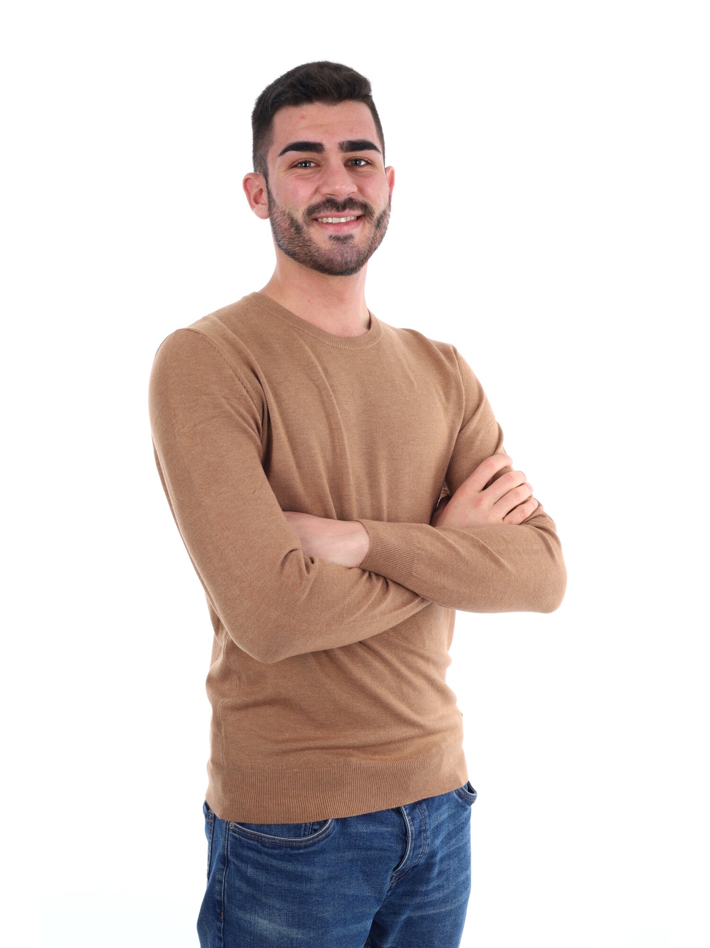 MAGLIA GIROCOLLO GIANNI LUPO DA UOMO BISCOTTO