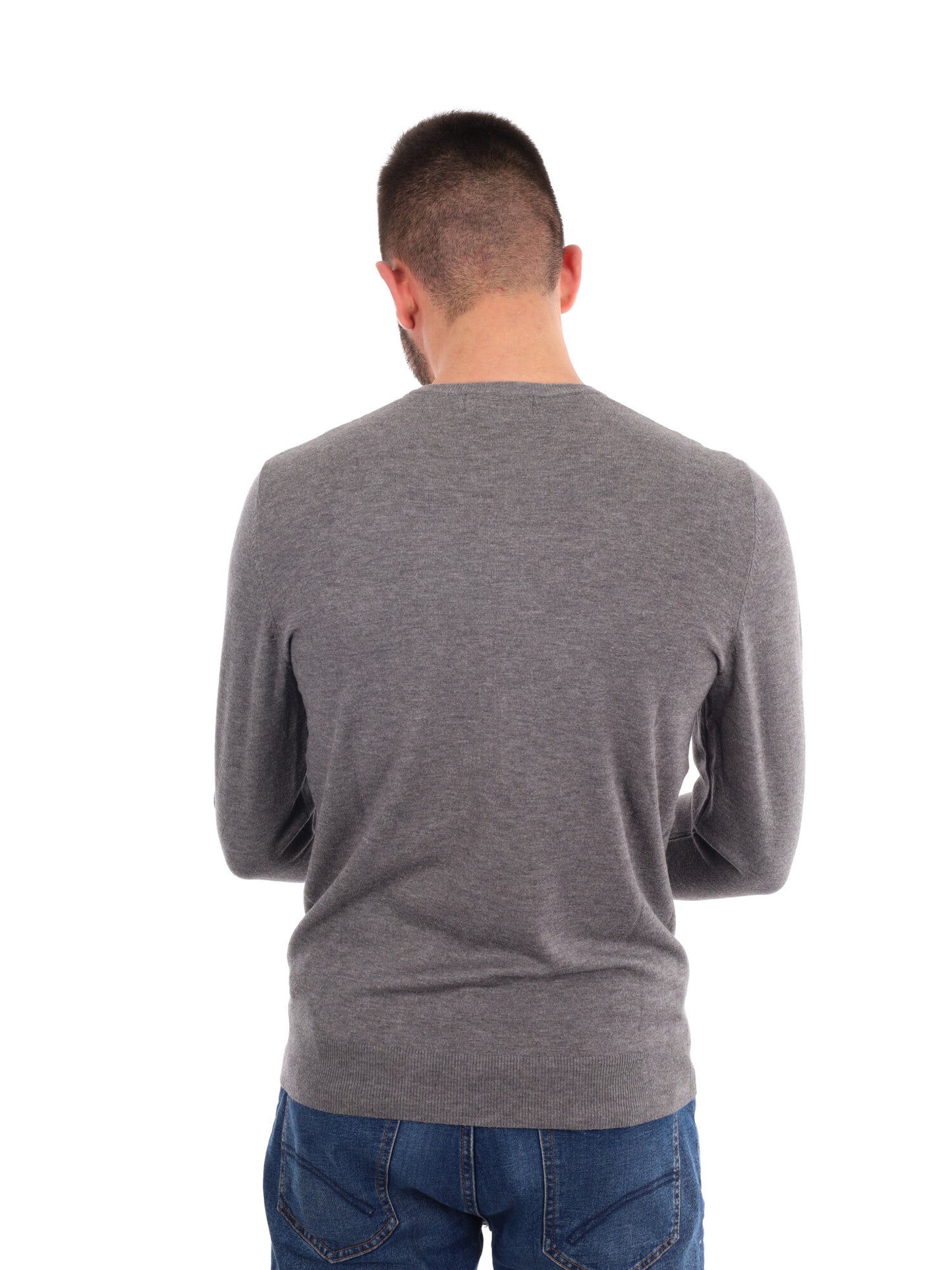 MAGLIA GIROCOLLO GIANNI LUPO DA UOMO  GRIGIO SCURO