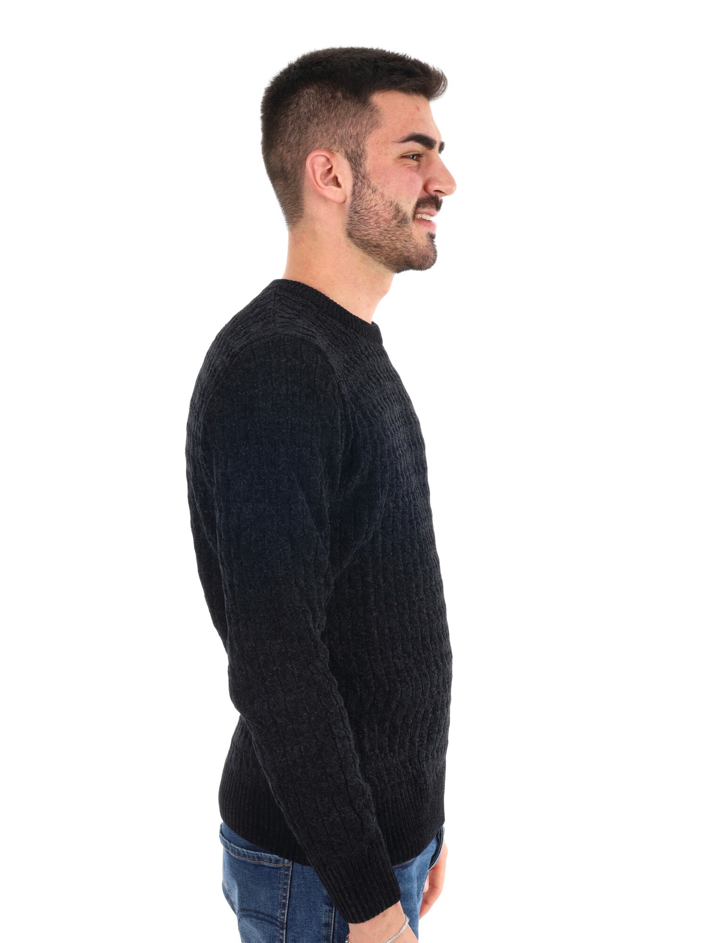 MAGLIONE GIROCOLLO GIANNI LUPO DA UOMO NERO