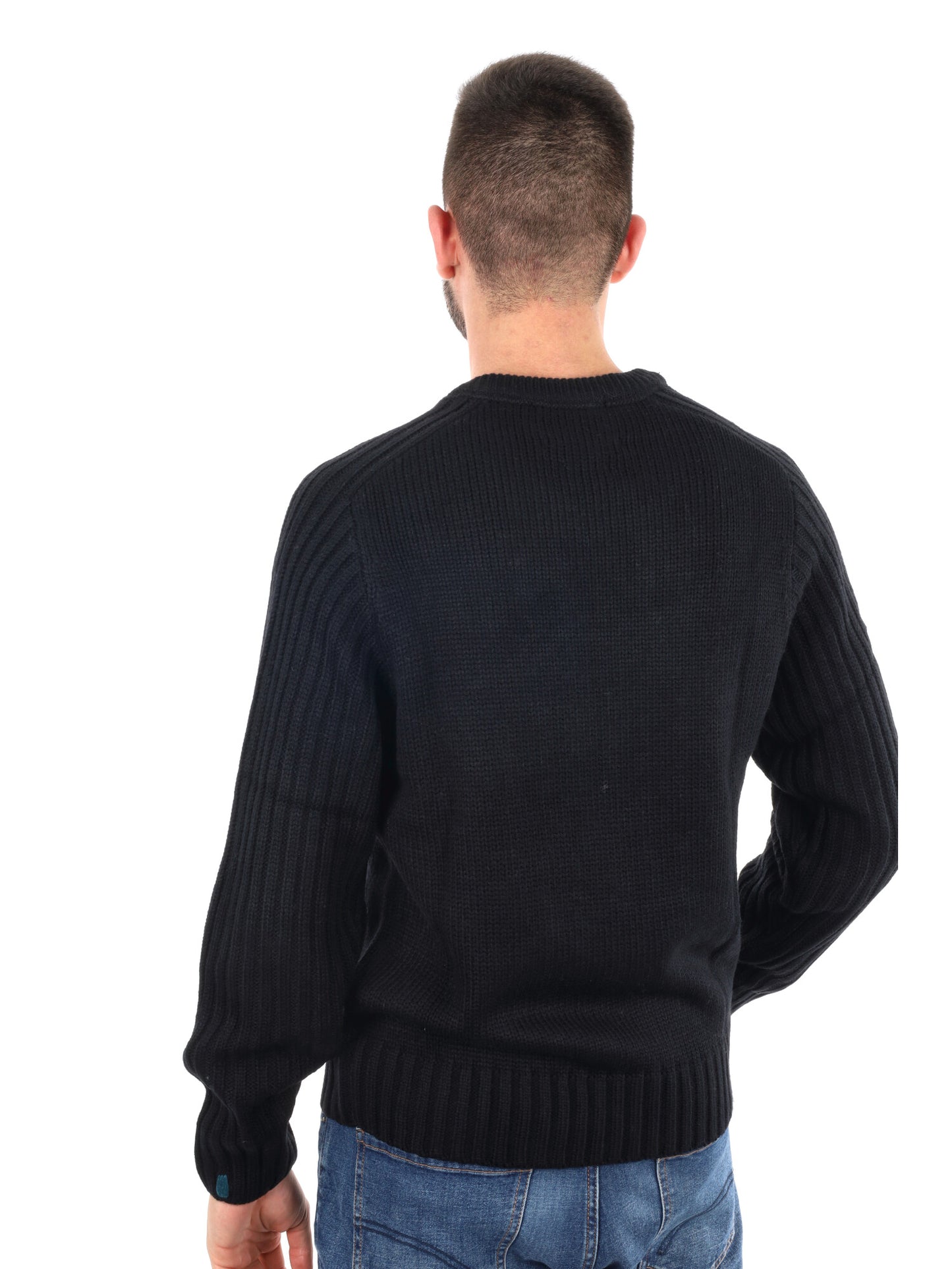 MAGLIOENE GIROCOLLO GIANNI LUPO DA UOMO NERO