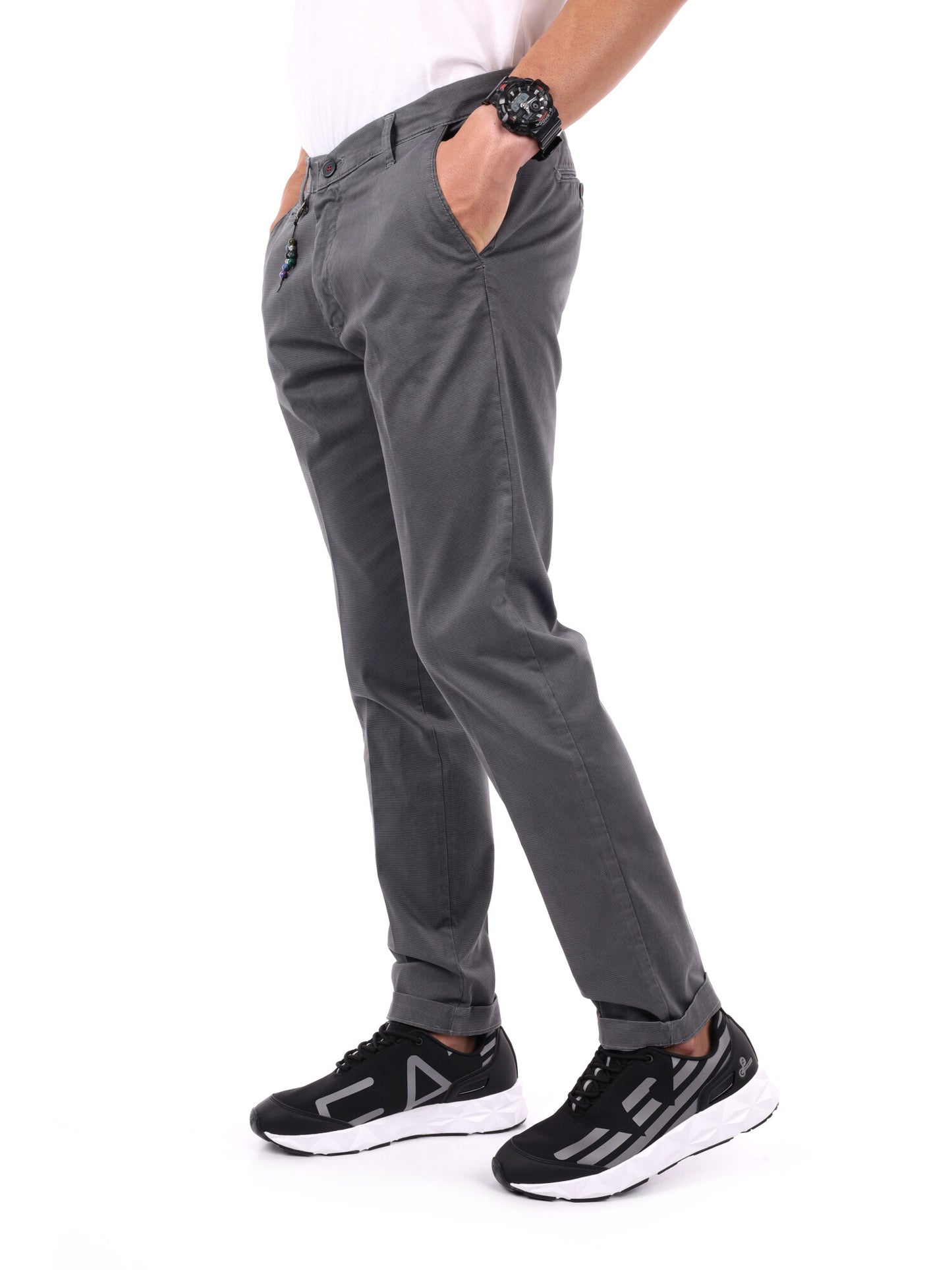 PANTALONE FANTASIA FB DA UOMO GRIGIO